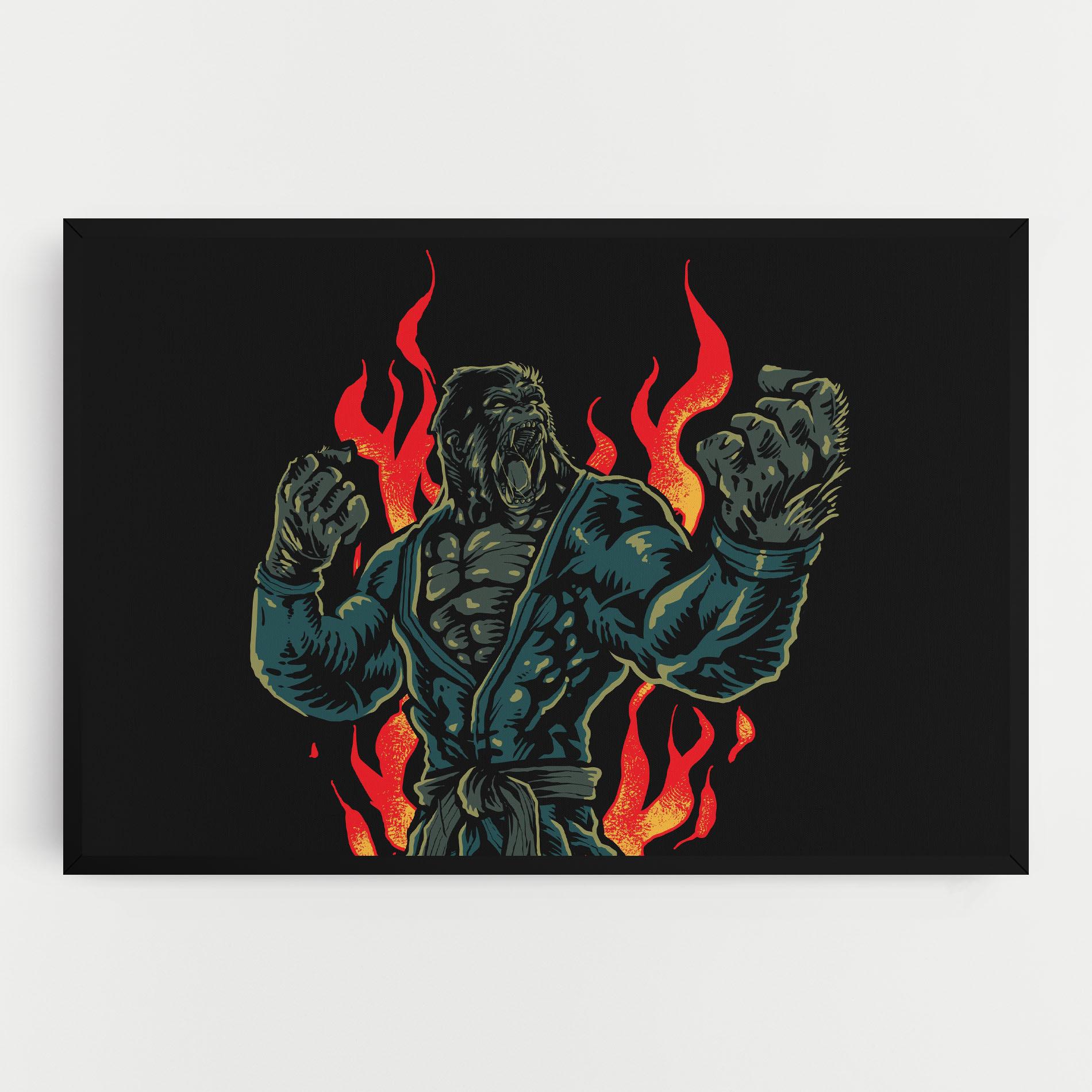 Tablou Canvas Gorilla Box Fighter mockup 0