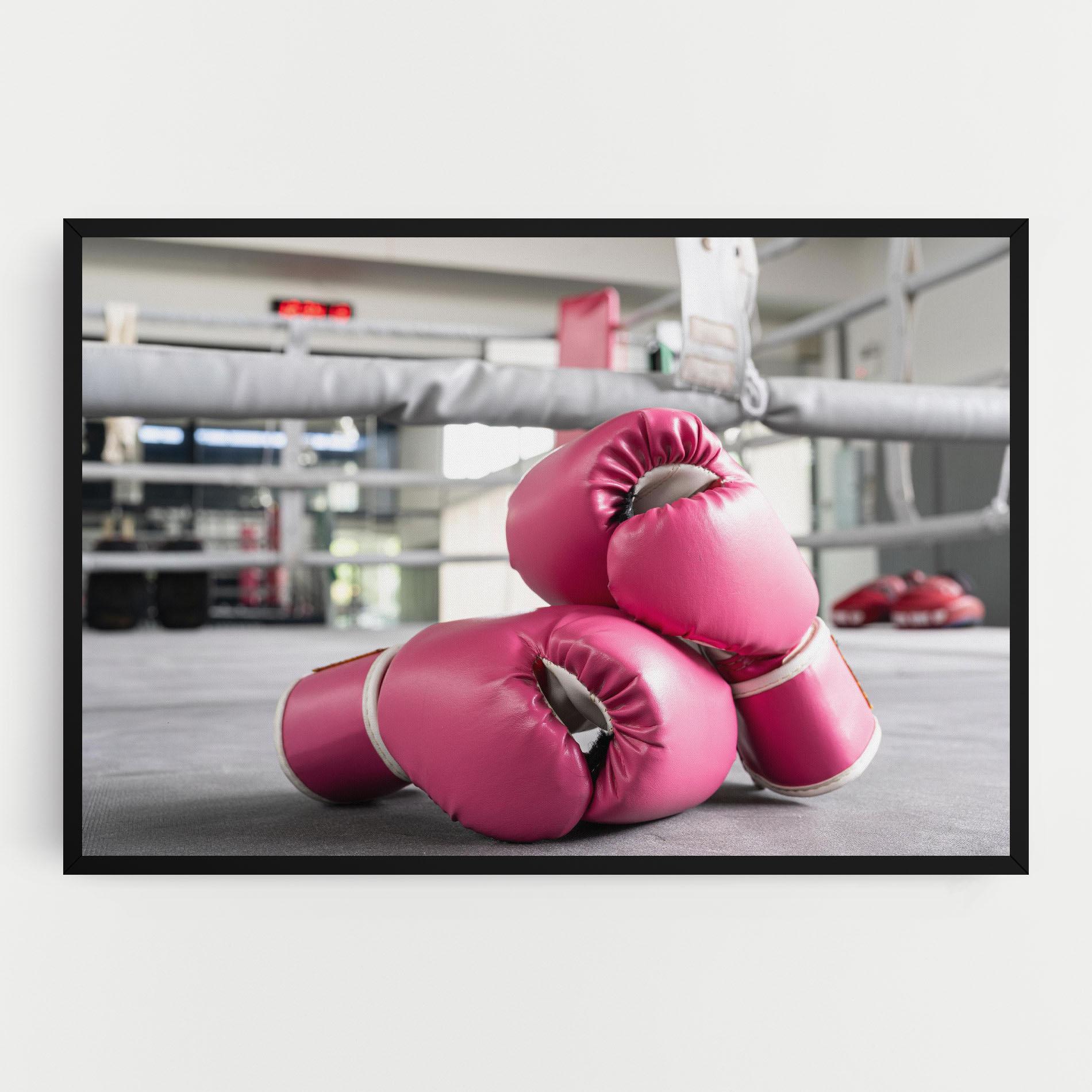 Tablou Canvas Pink Boxing Gloves mockup 0