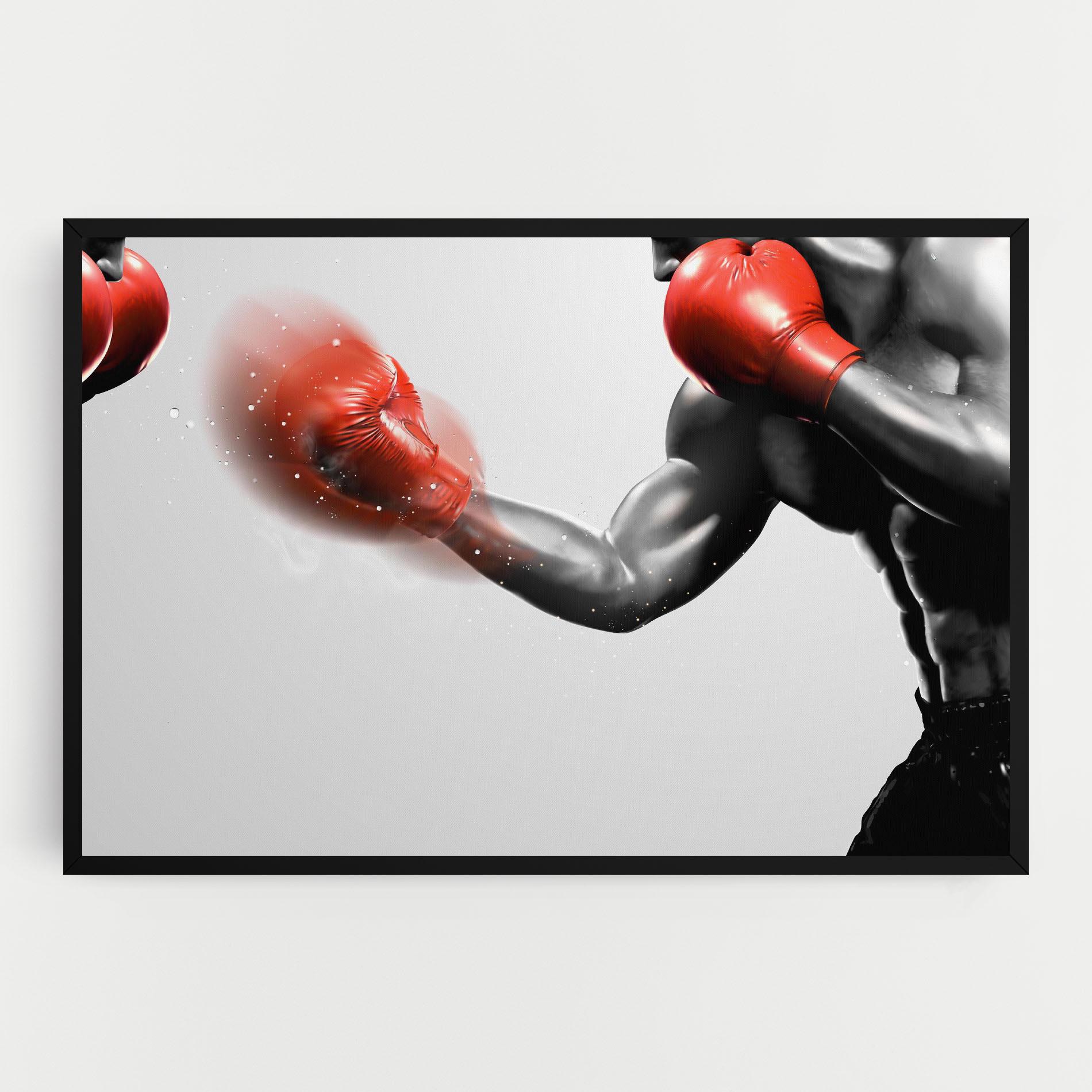 Tablou Canvas Red Smoke Box mockup 0