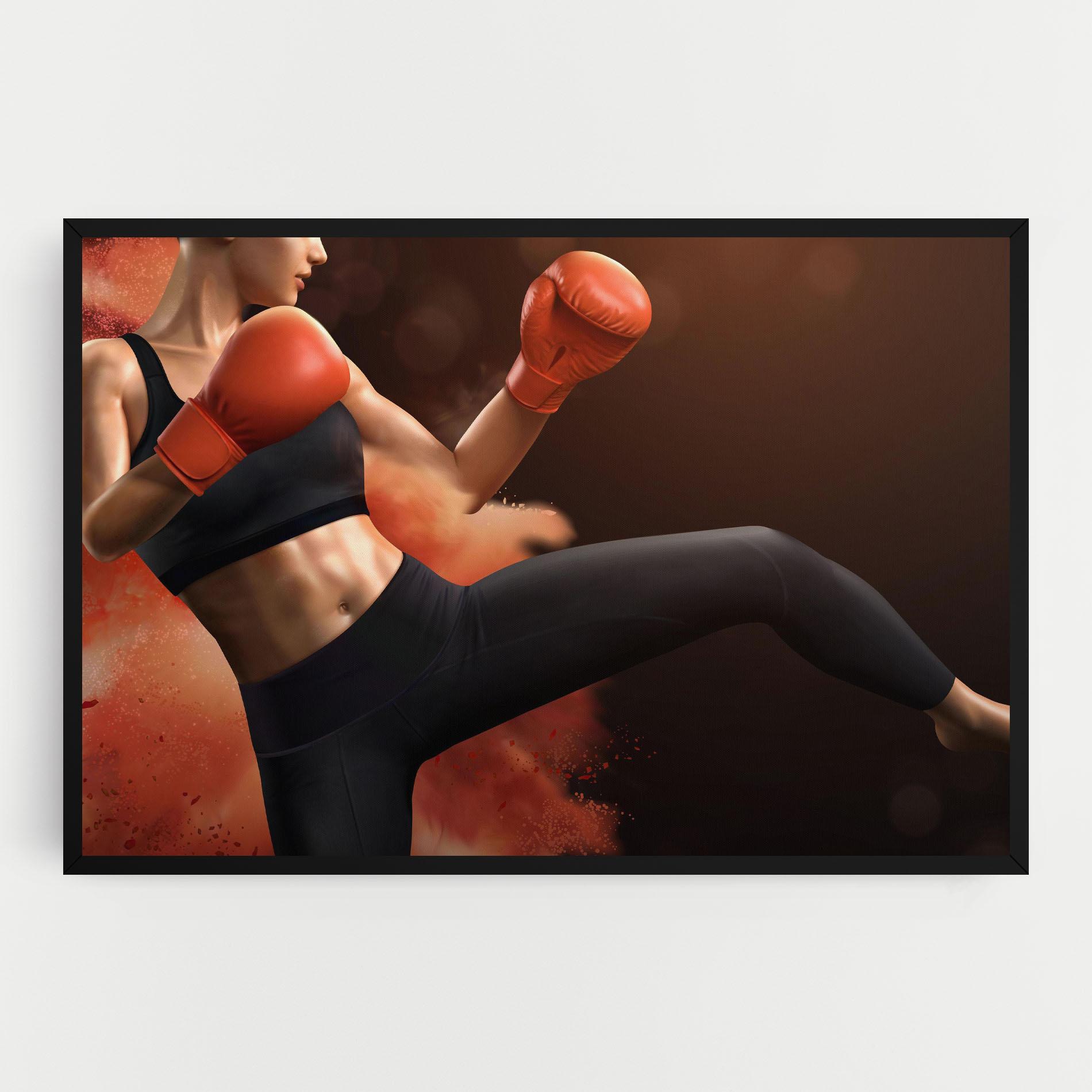 Tablou Canvas Woman Box mockup 0