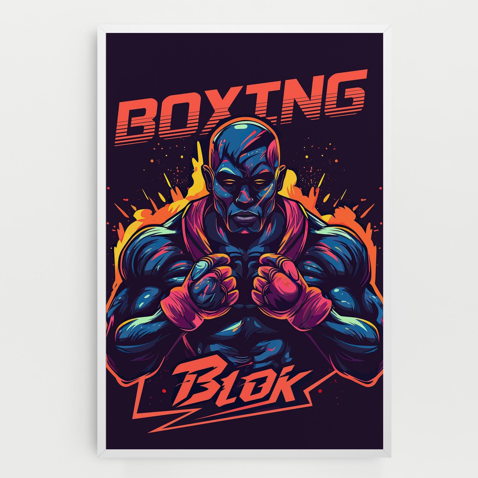 Tablou Canvas Boxing Blok mockup 0