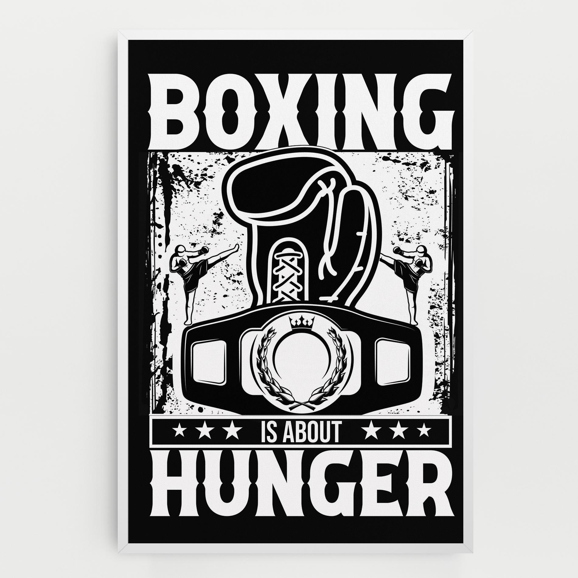 Tablou Canvas Boxing Hunger mockup 0