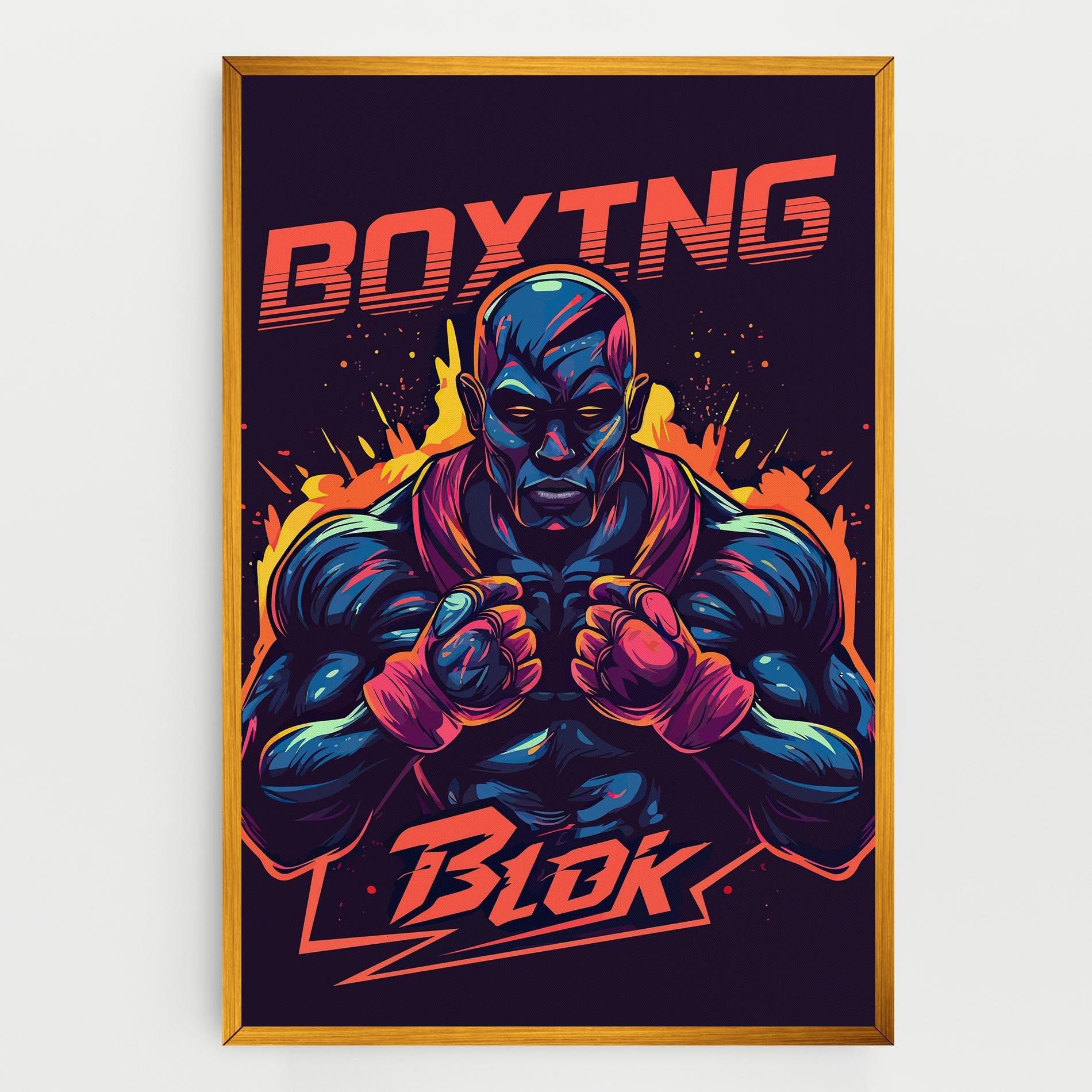 Tablou Canvas Boxing Blok mockup 0