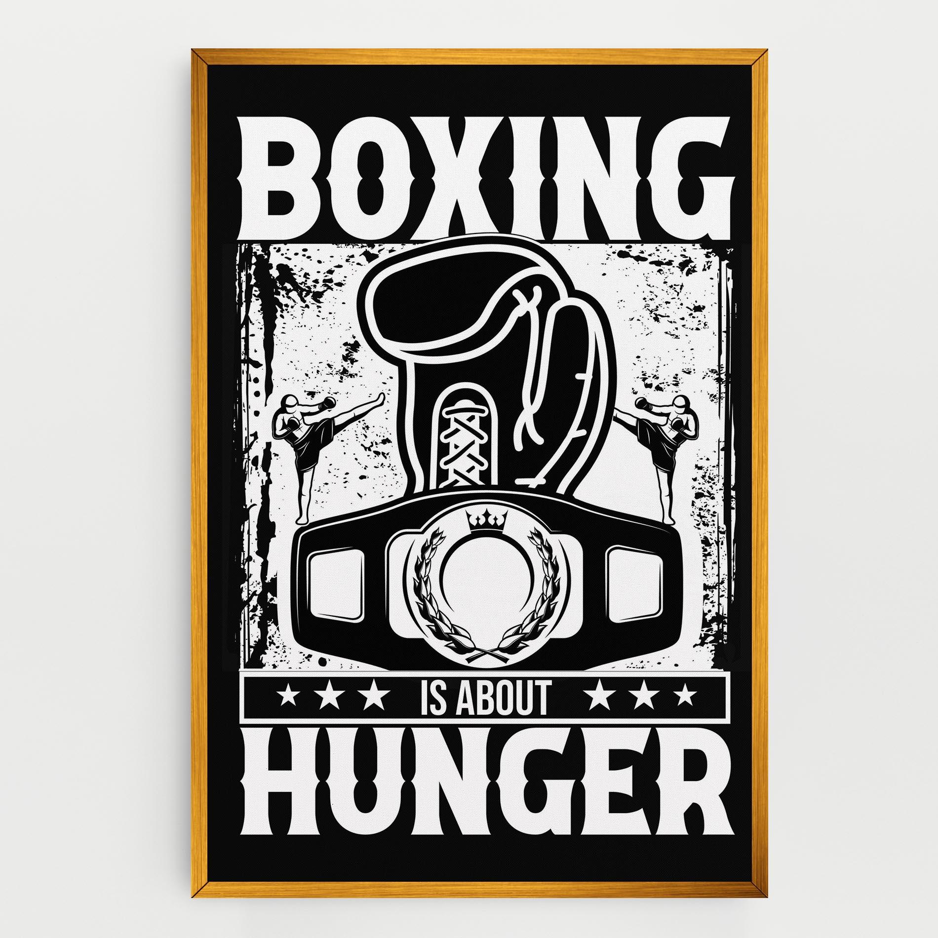 Tablou Canvas Boxing Hunger mockup 0