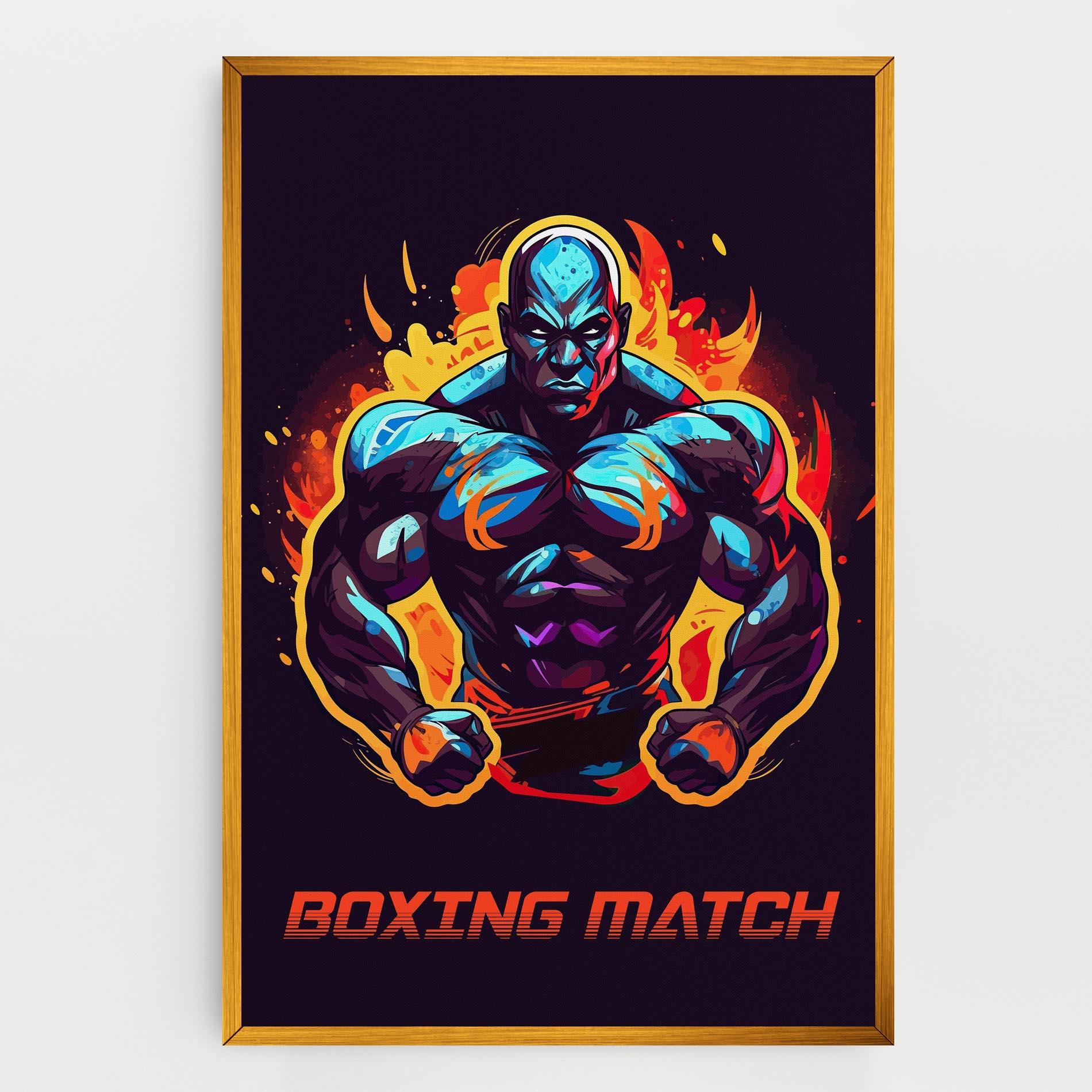 Tablou Canvas Boxing Strong Match mockup 0