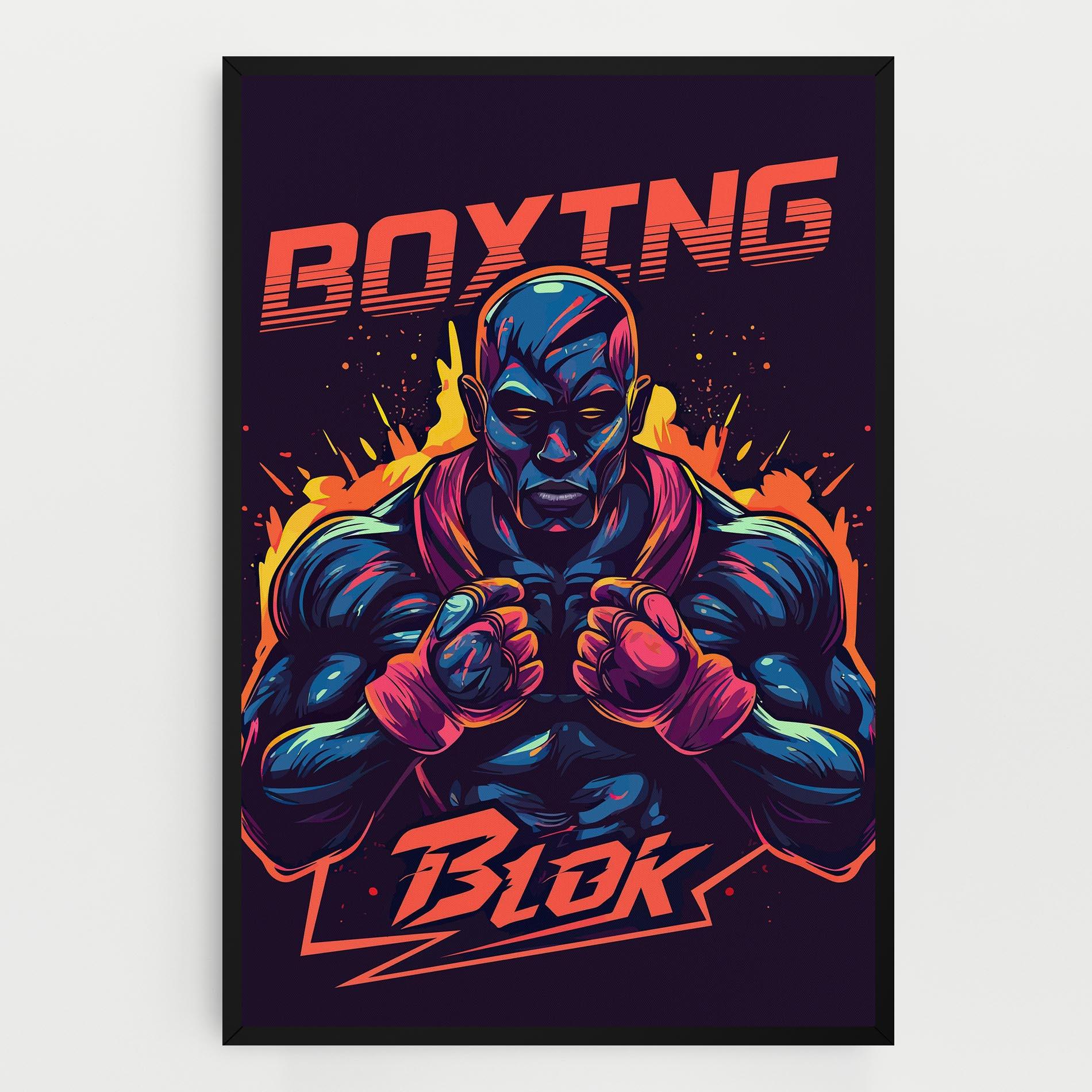 Tablou Canvas Boxing Blok mockup 0