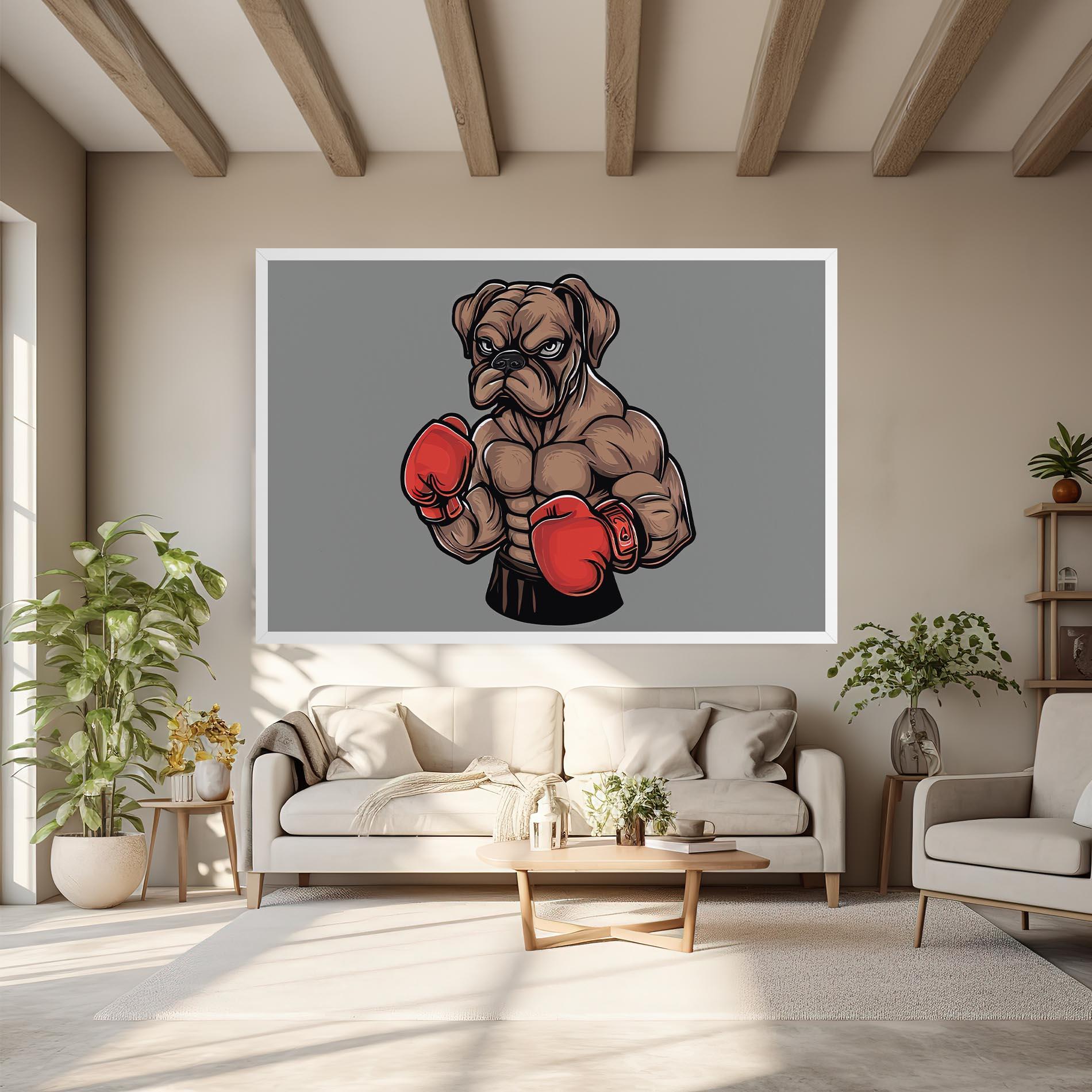 Tablou Canvas Boxer Dog mockup 6