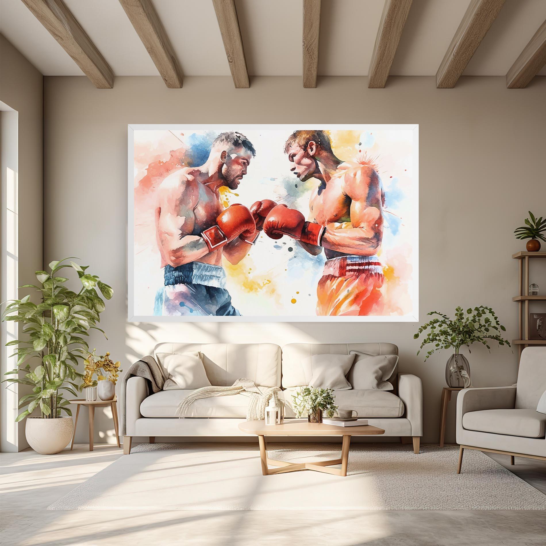 Tablou Canvas Boxing Match Art mockup 6