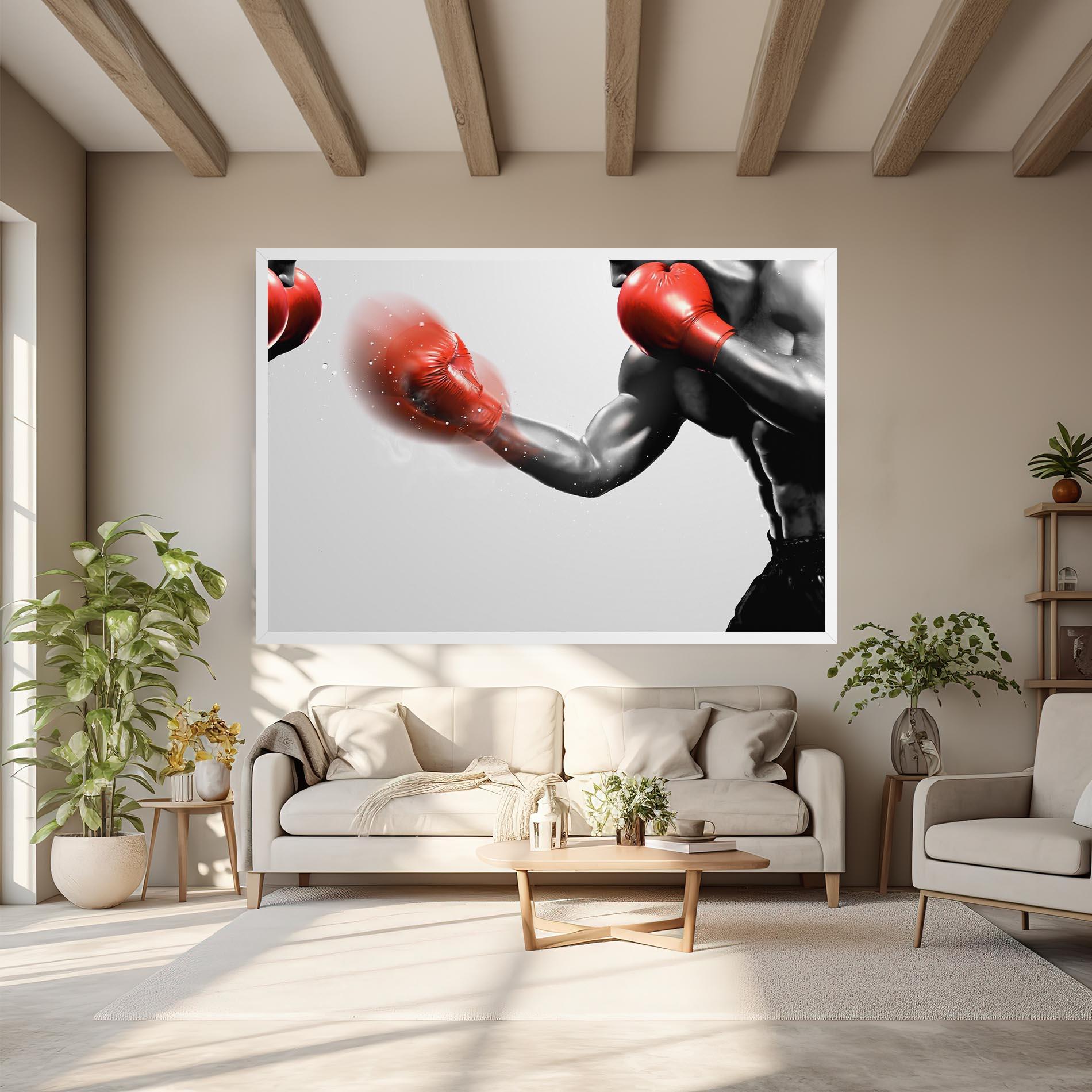 Tablou Canvas Red Smoke Box mockup 6