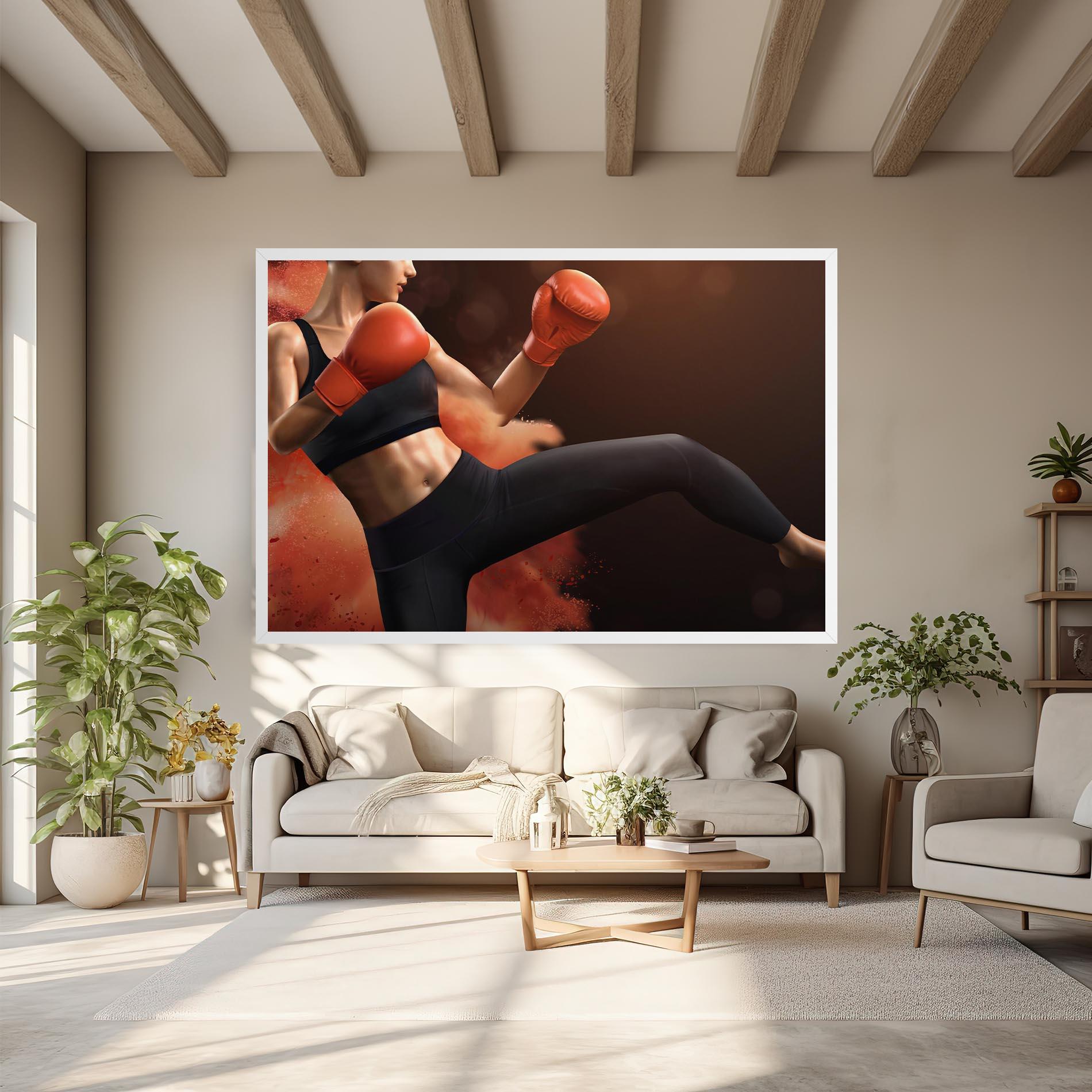 Tablou Canvas Woman Box mockup 6