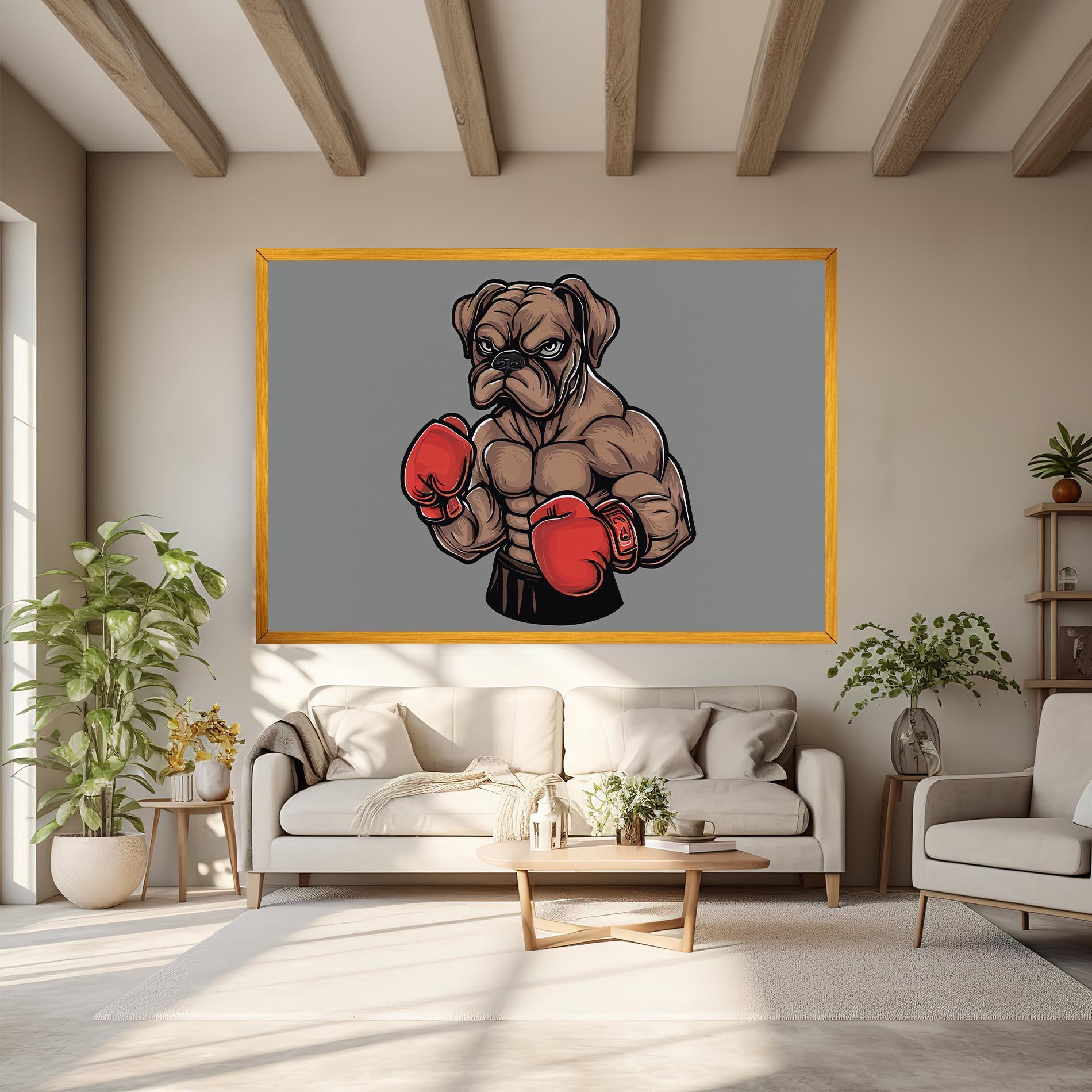 Tablou Canvas Boxer Dog mockup 6