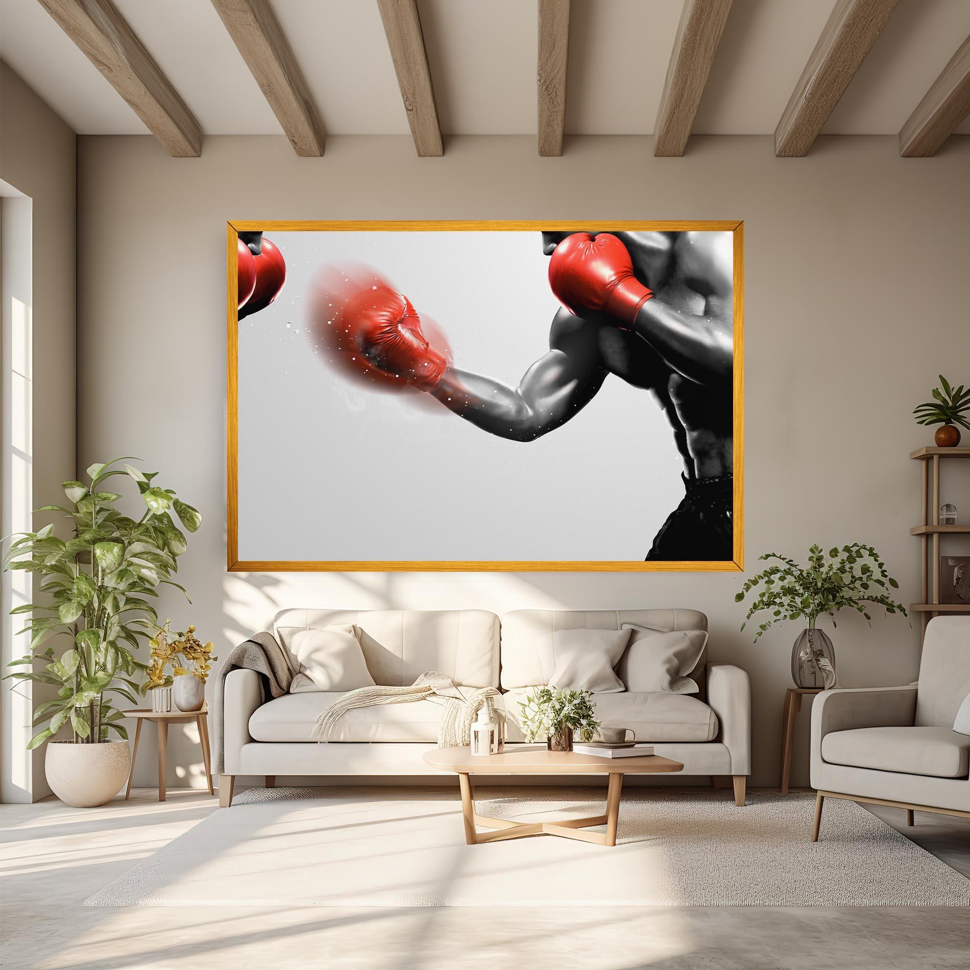 Tablou Canvas Red Smoke Box mockup 6