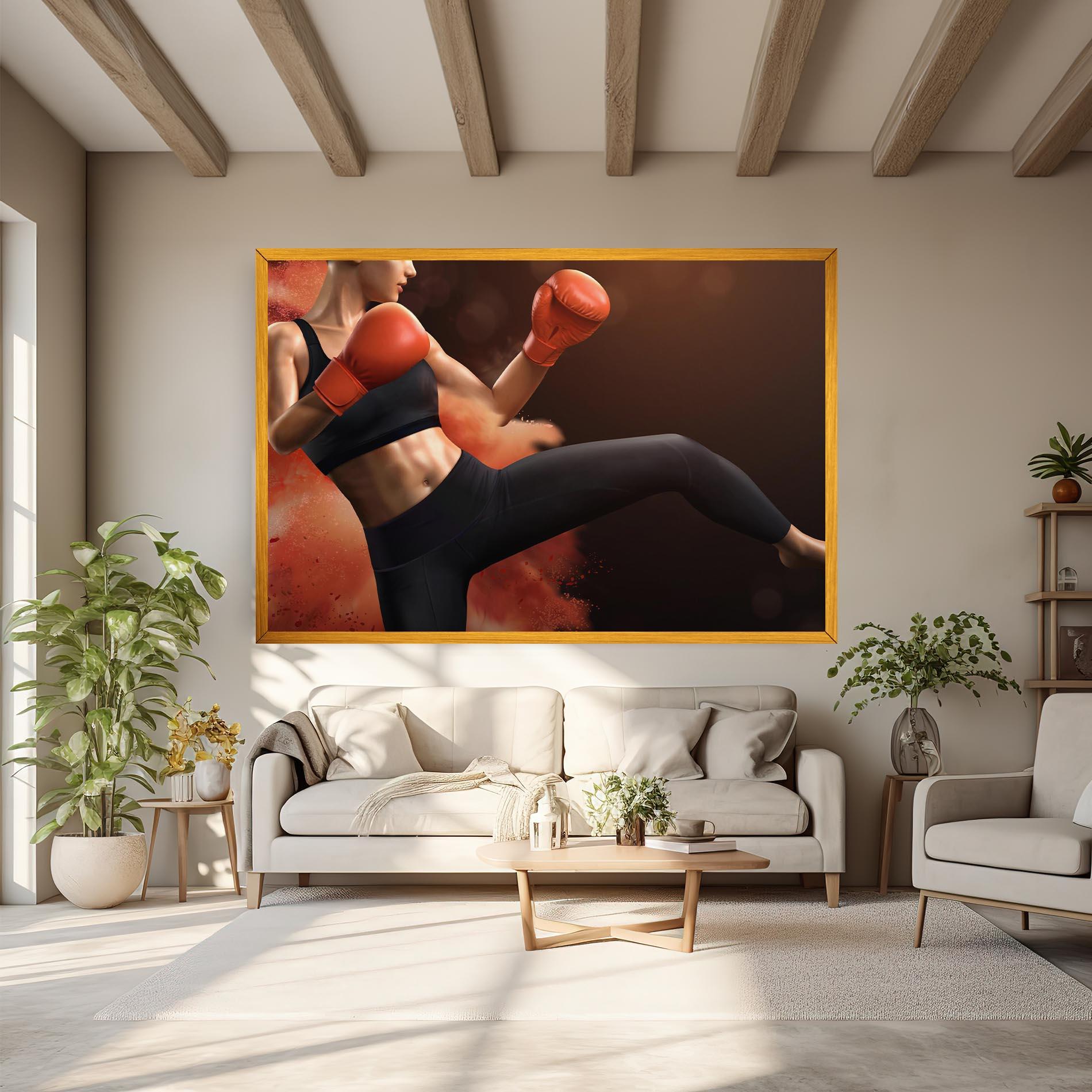 Tablou Canvas Woman Box mockup 6