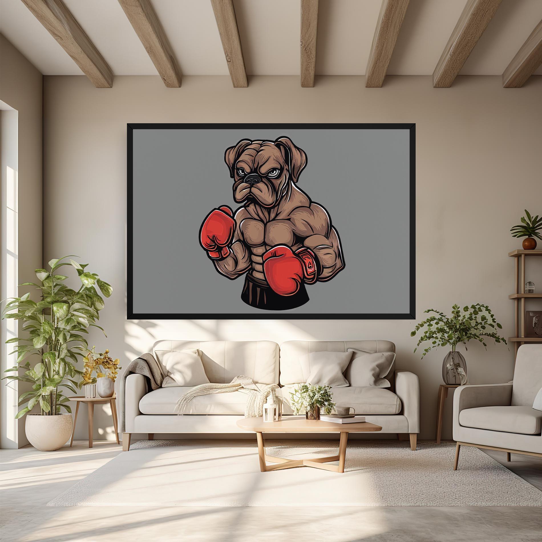 Tablou Canvas Boxer Dog mockup 6