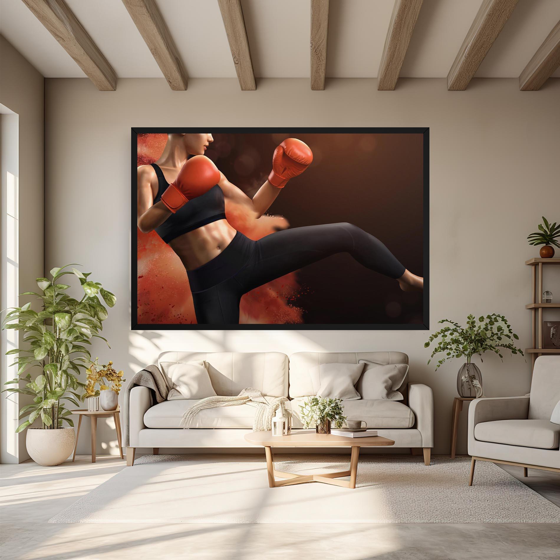 Tablou Canvas Woman Box mockup 6