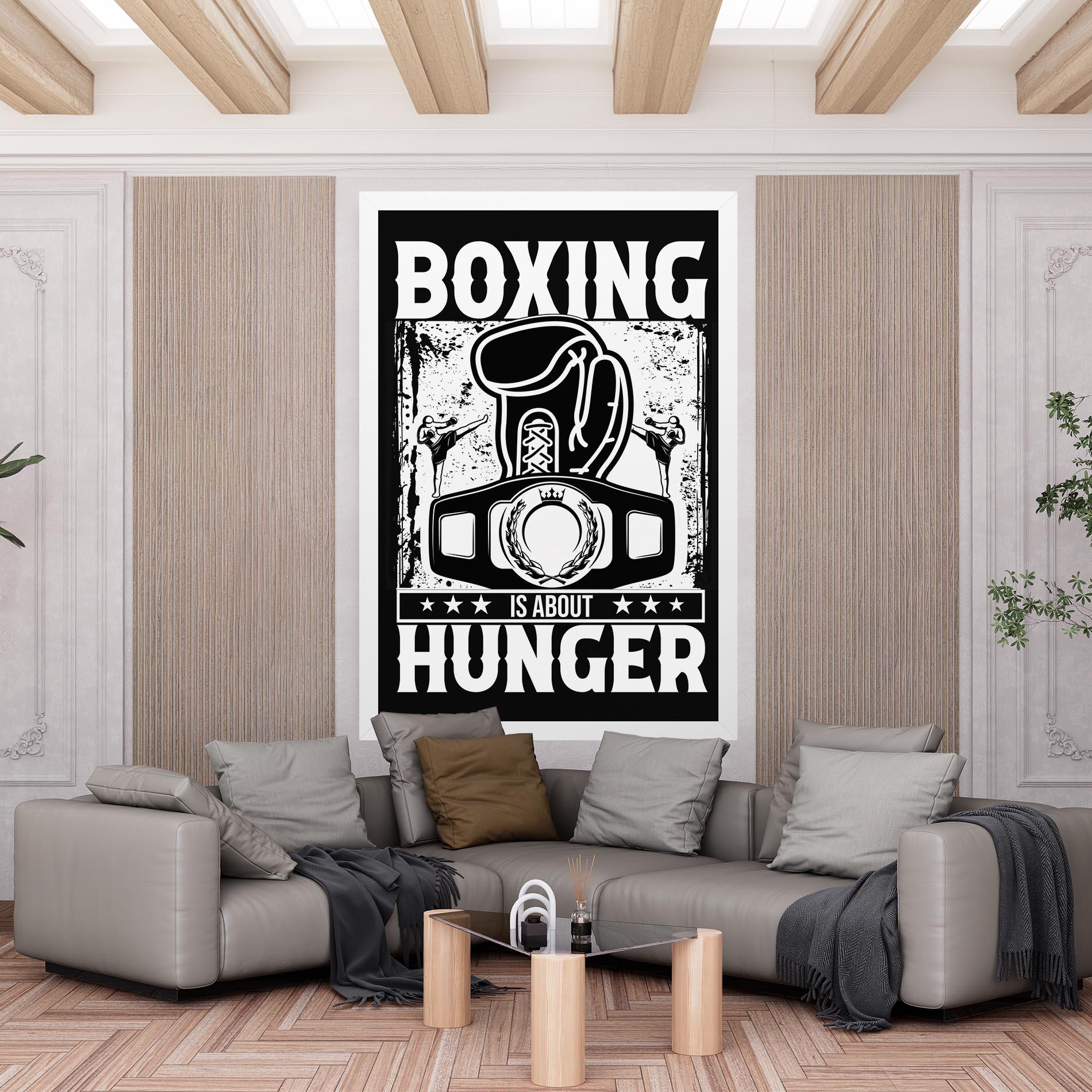 Tablou Canvas Boxing Hunger mockup 6
