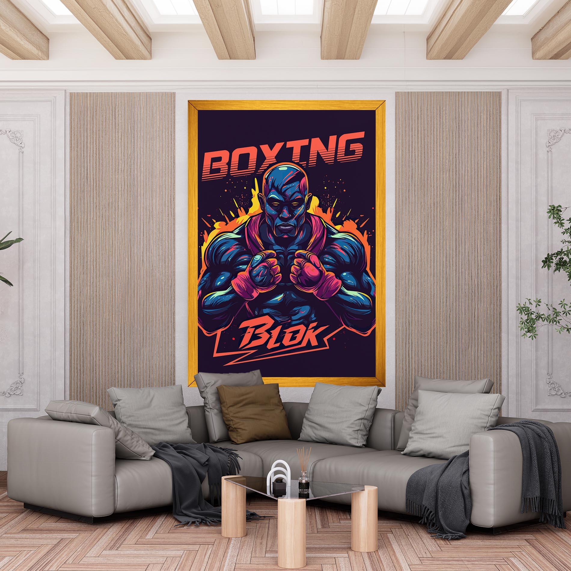 Tablou Canvas Boxing Blok mockup 6