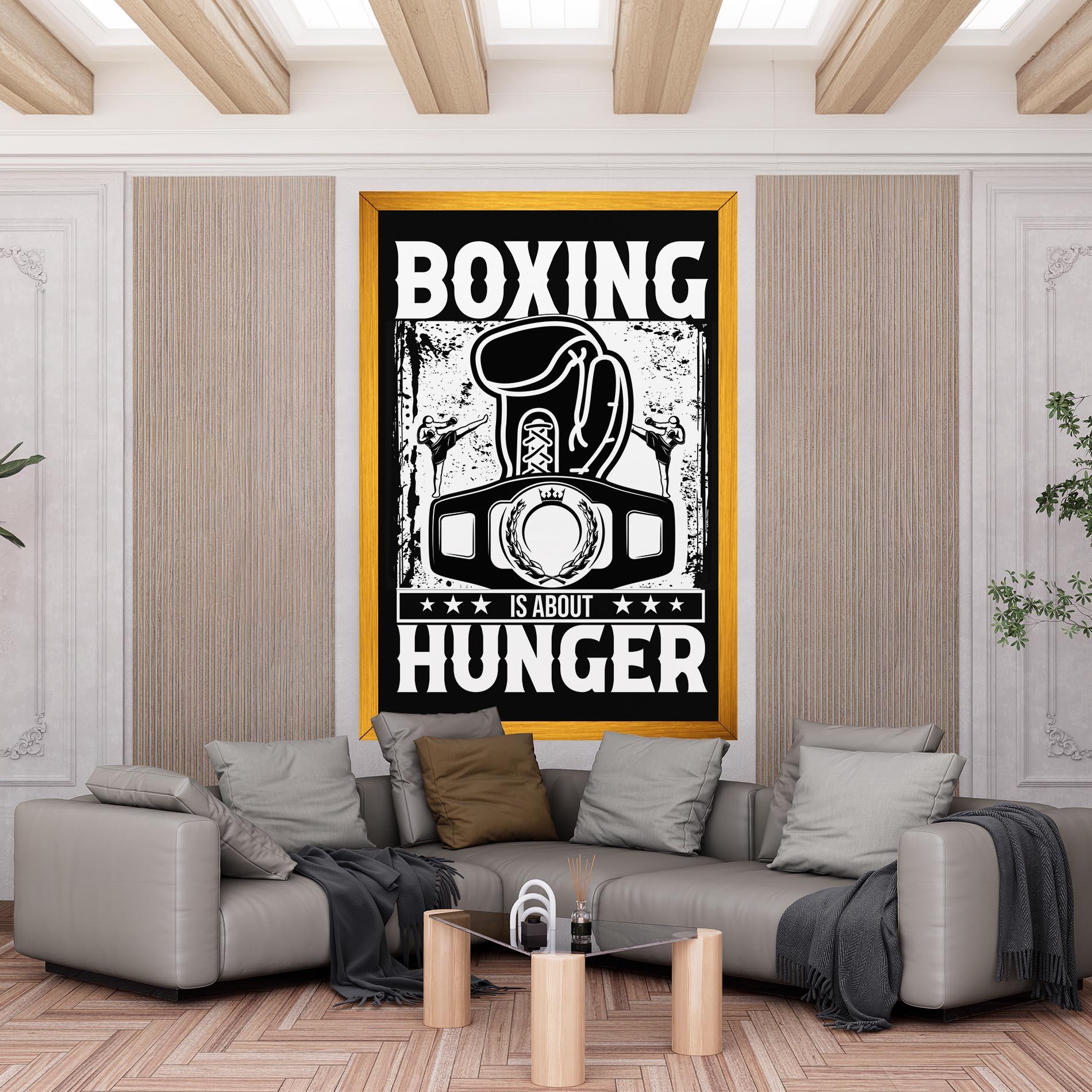 Tablou Canvas Boxing Hunger mockup 6