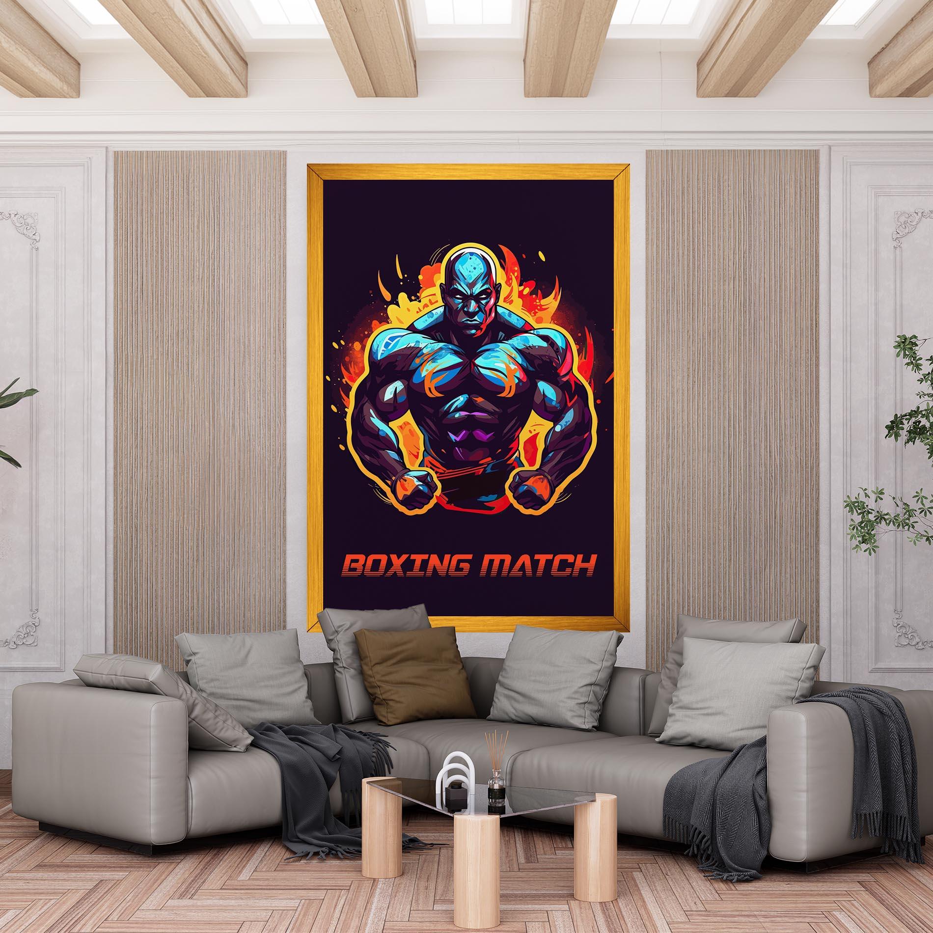 Tablou Canvas Boxing Strong Match mockup 6