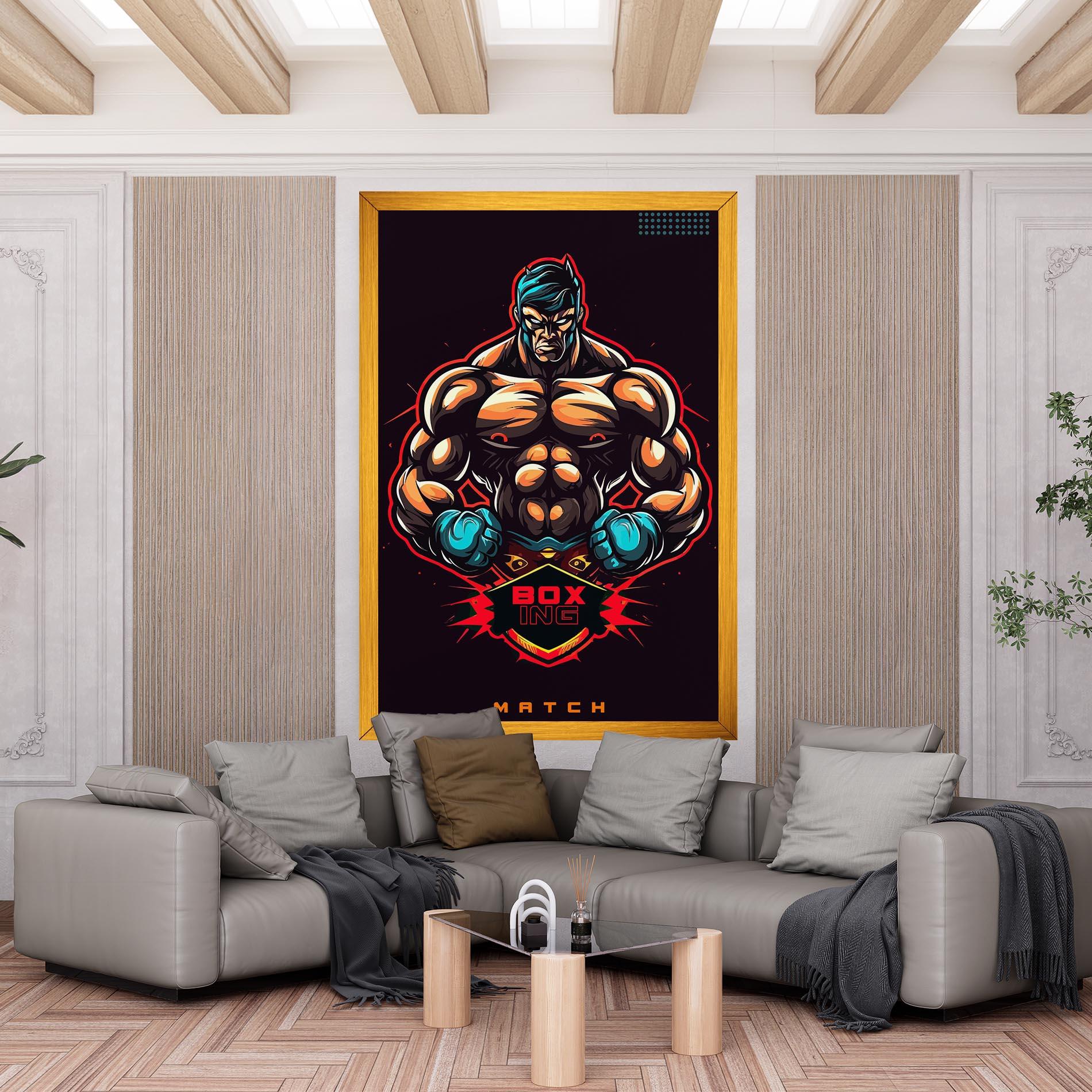 Tablou Canvas Light Blue Gloves mockup 6