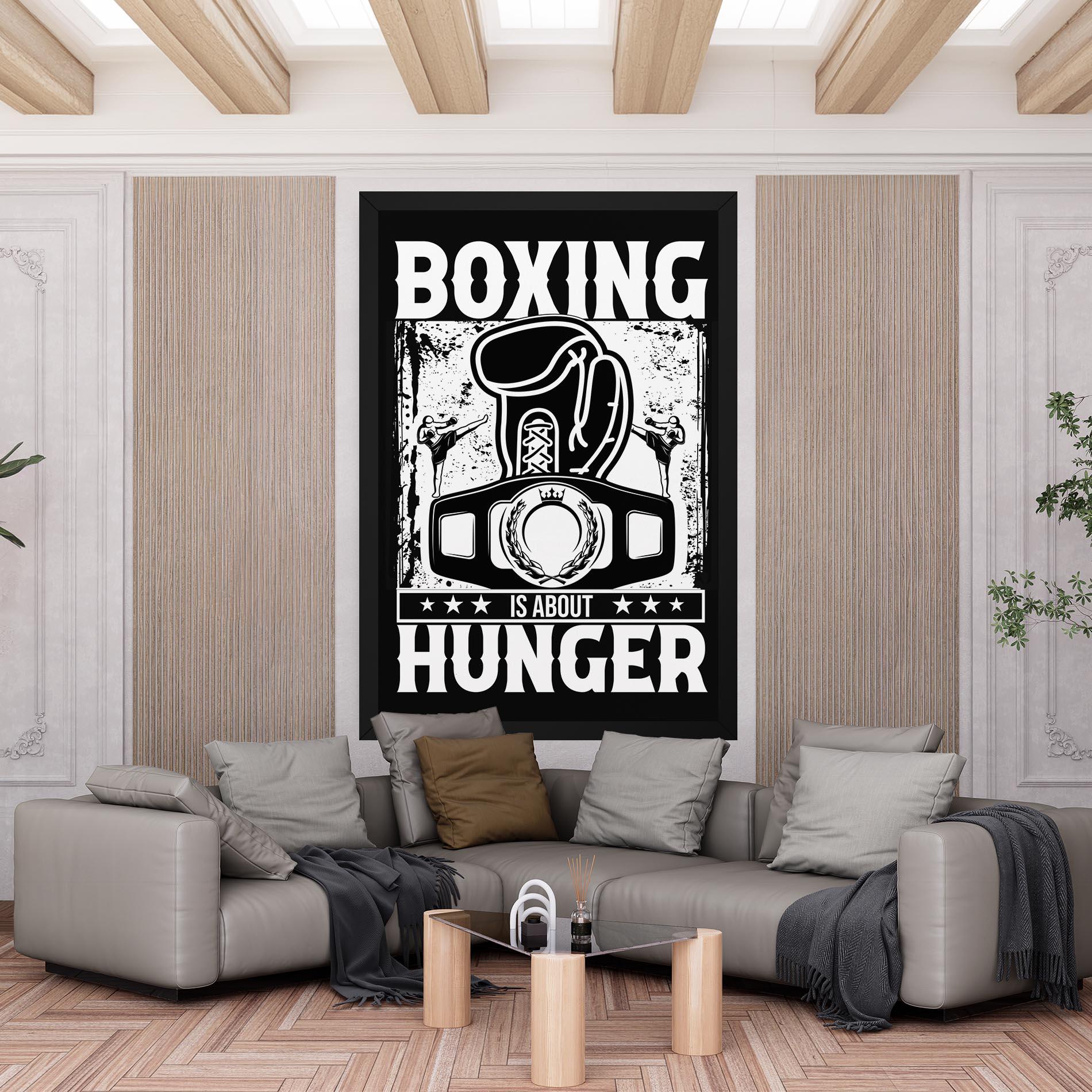 Tablou Canvas Boxing Hunger mockup 6