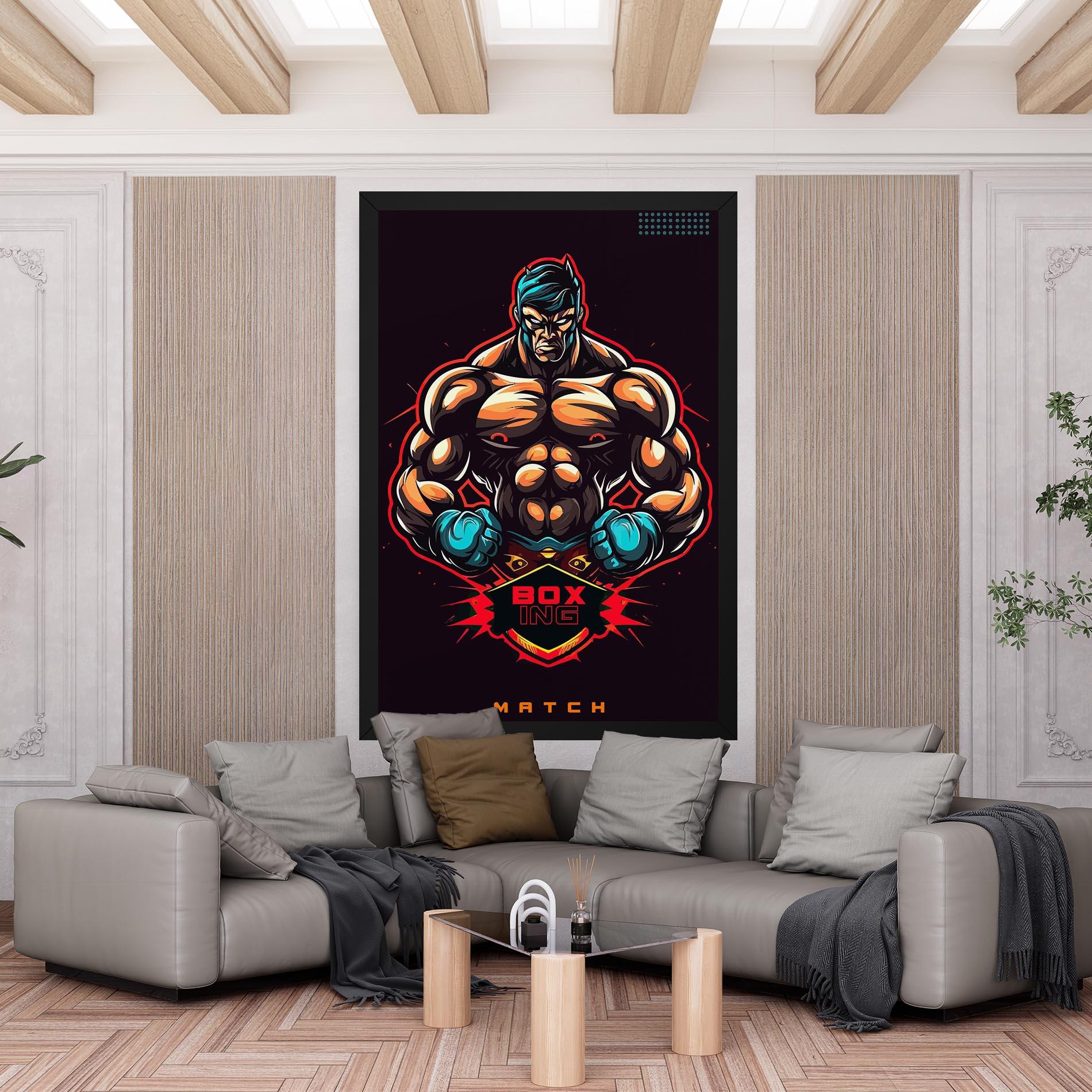 Tablou Canvas Light Blue Gloves mockup 6