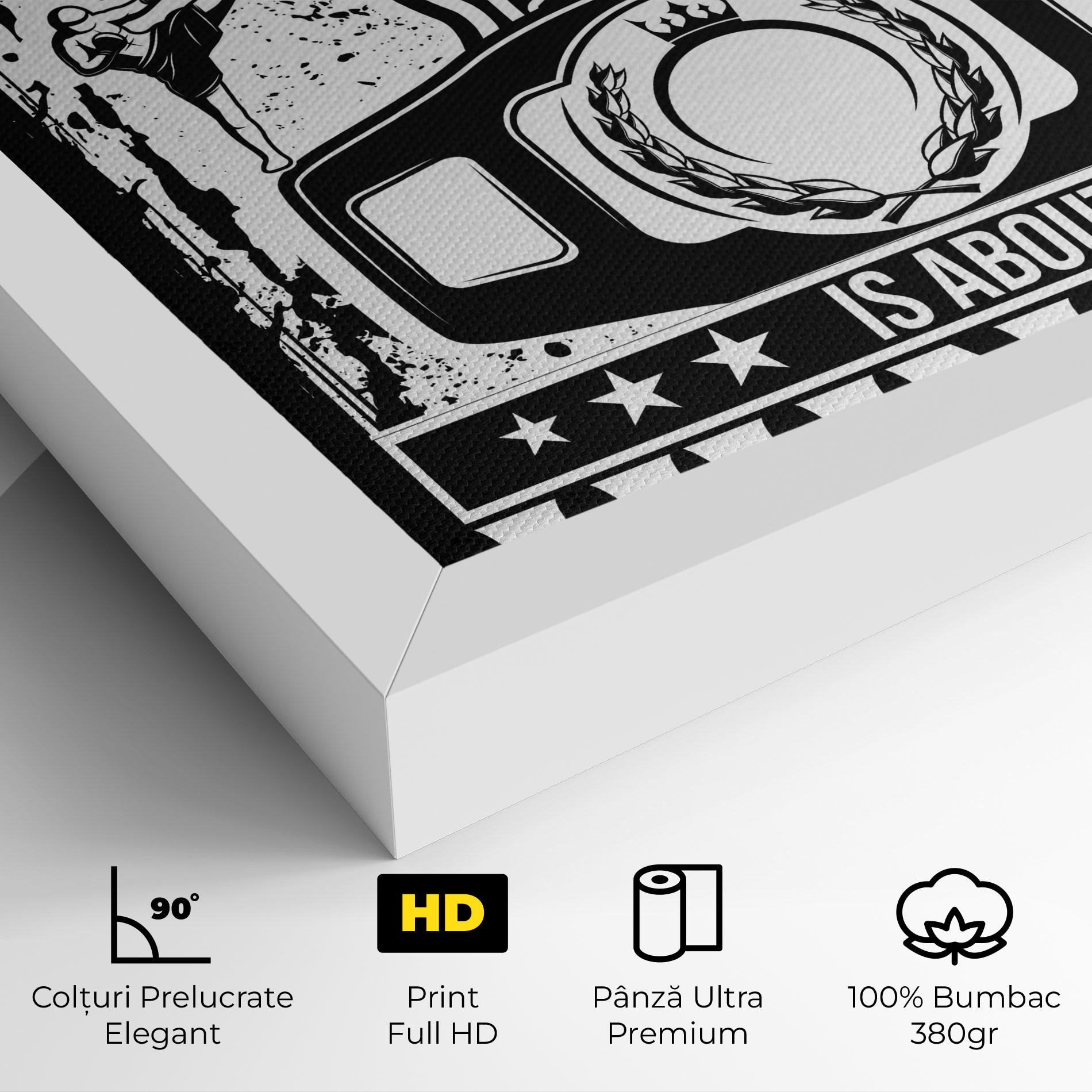 Tablou Canvas Boxing Hunger mockup 4