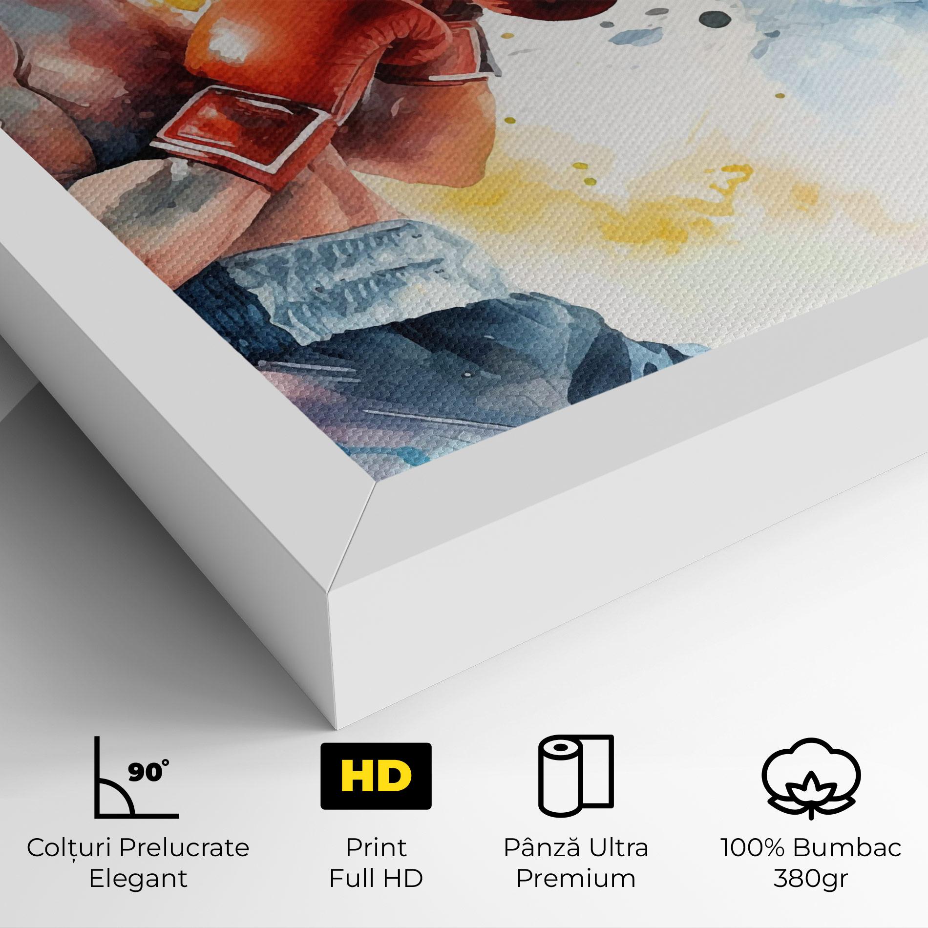 Tablou Canvas Boxing Match Art mockup 4
