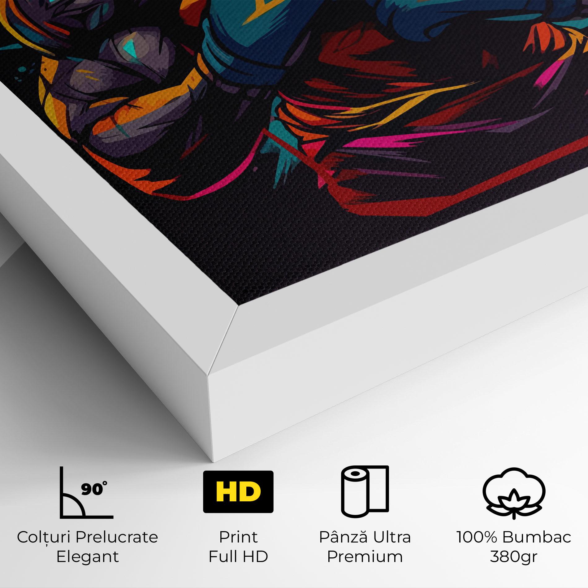 Tablou Canvas Boxing Strong mockup 4