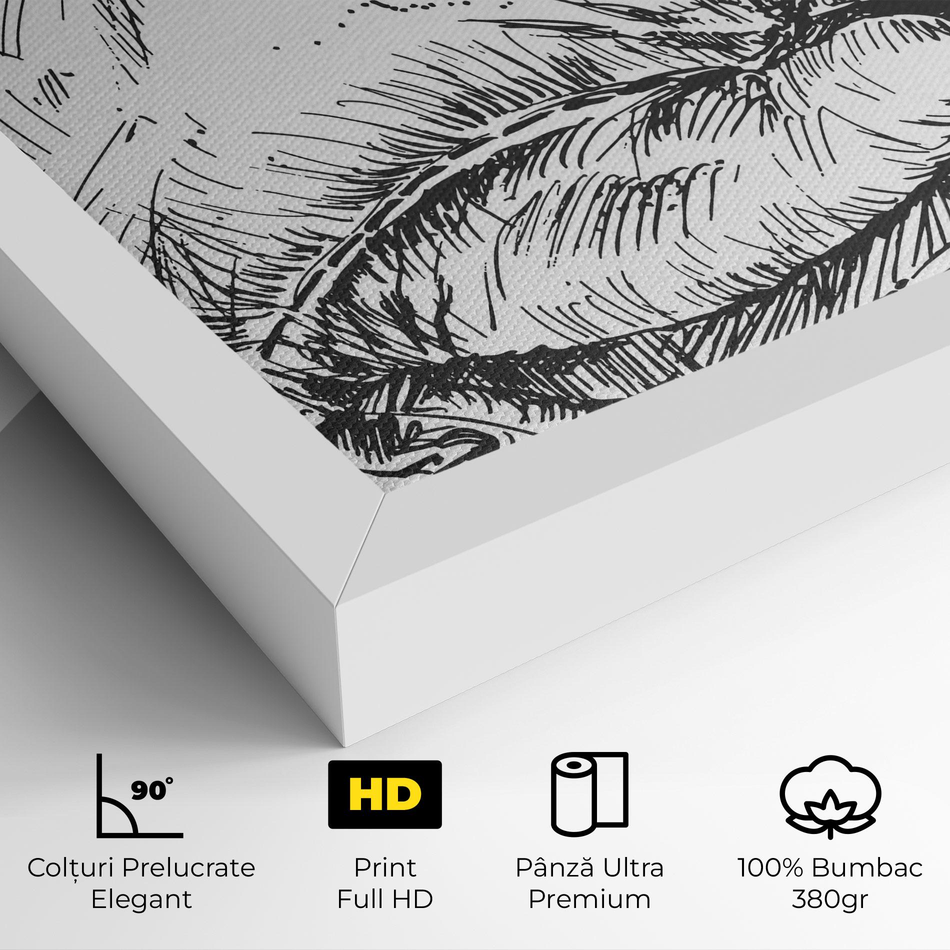 Tablou Canvas Grey Line Glove mockup 4