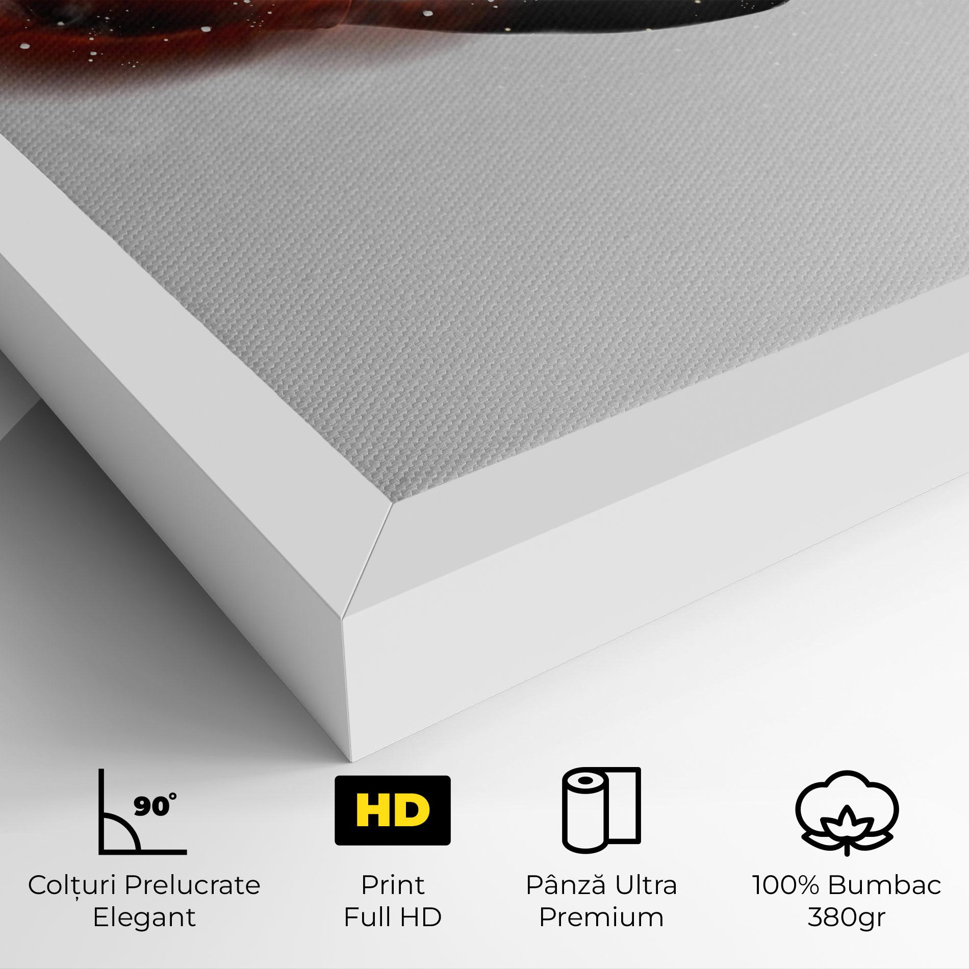 Tablou Canvas Red Smoke Box mockup 4