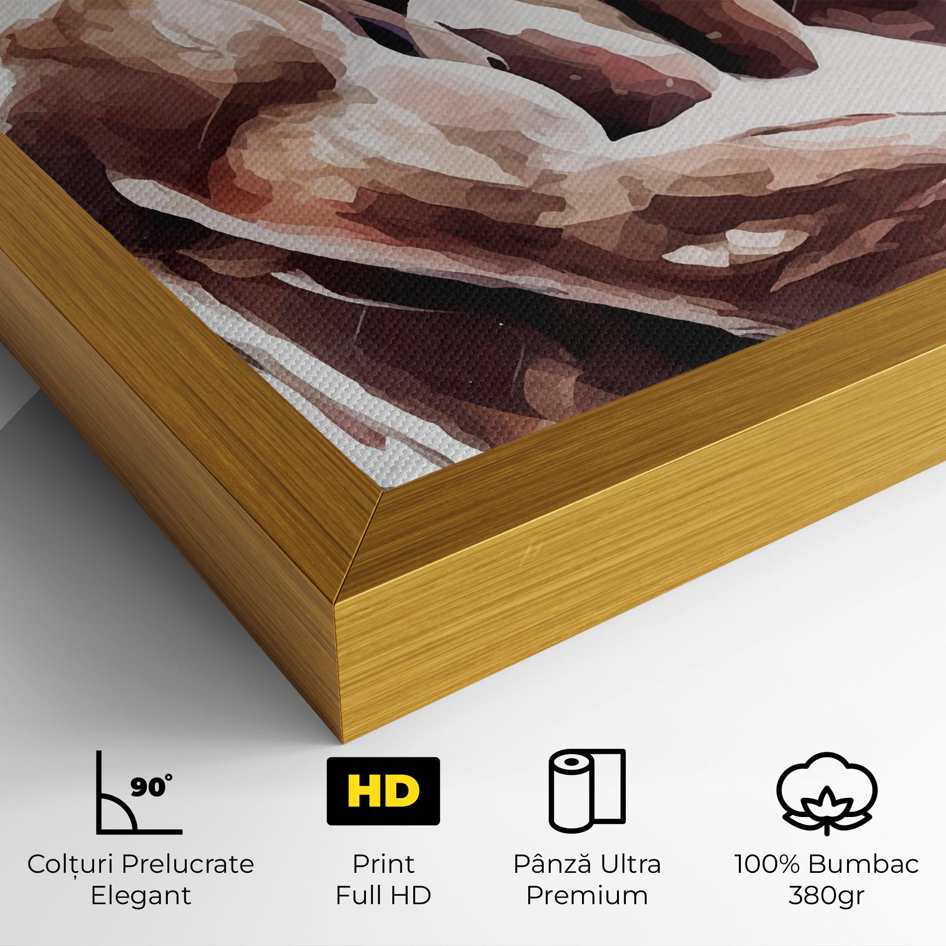 Tablou Canvas Boxing Cream Green mockup 4