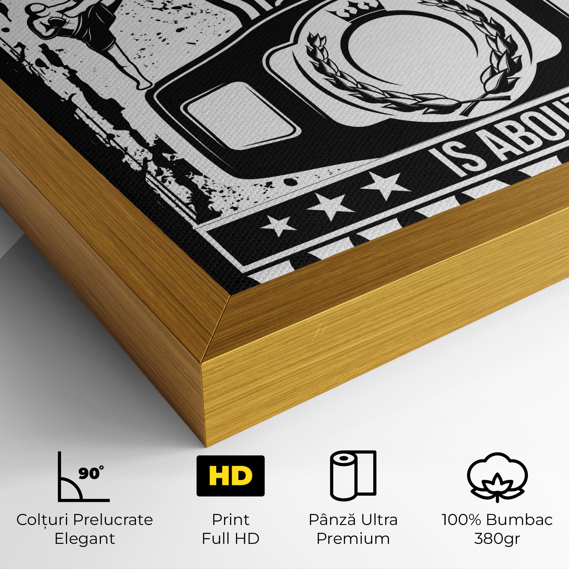 Tablou Canvas Boxing Hunger mockup 4