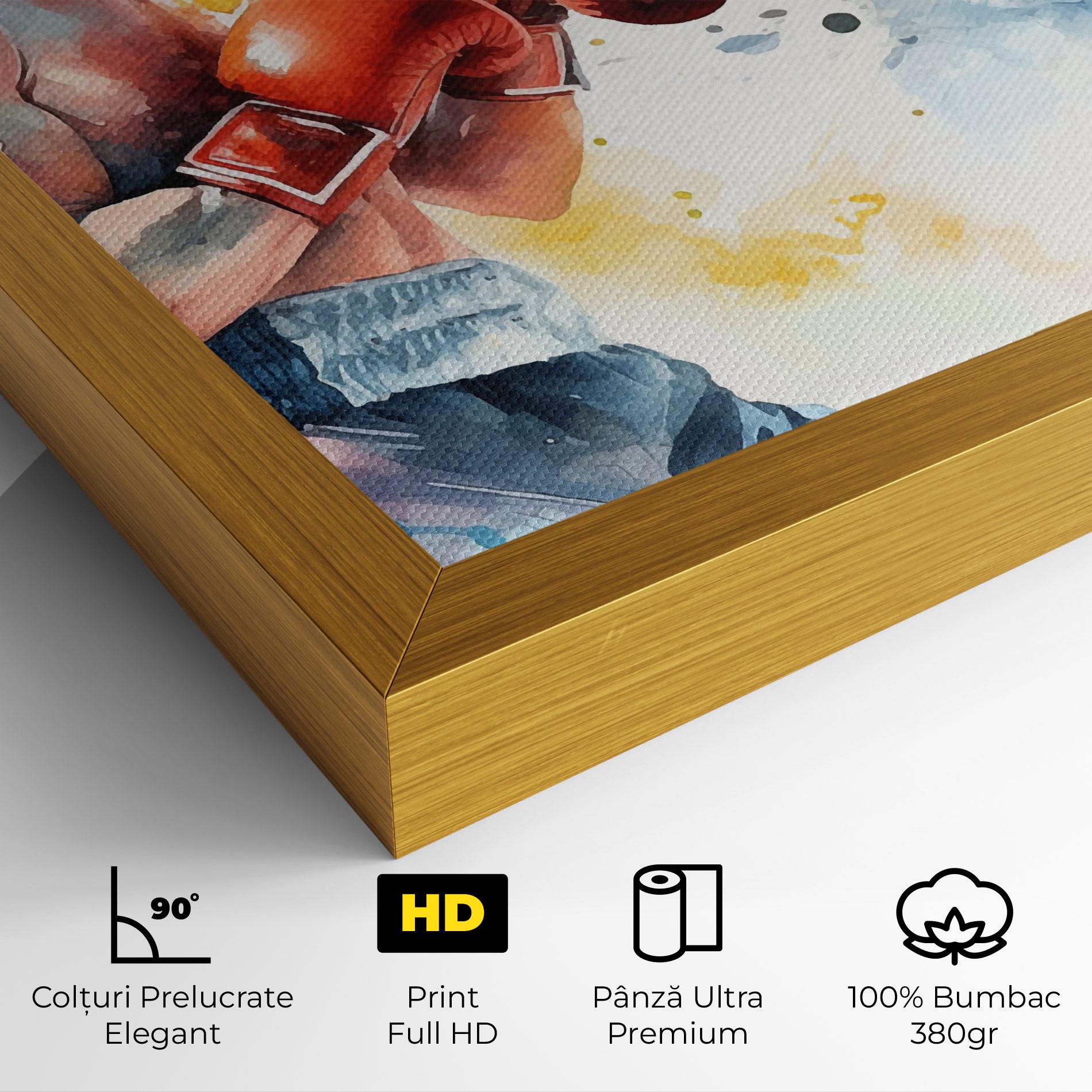 Tablou Canvas Boxing Match Art mockup 4