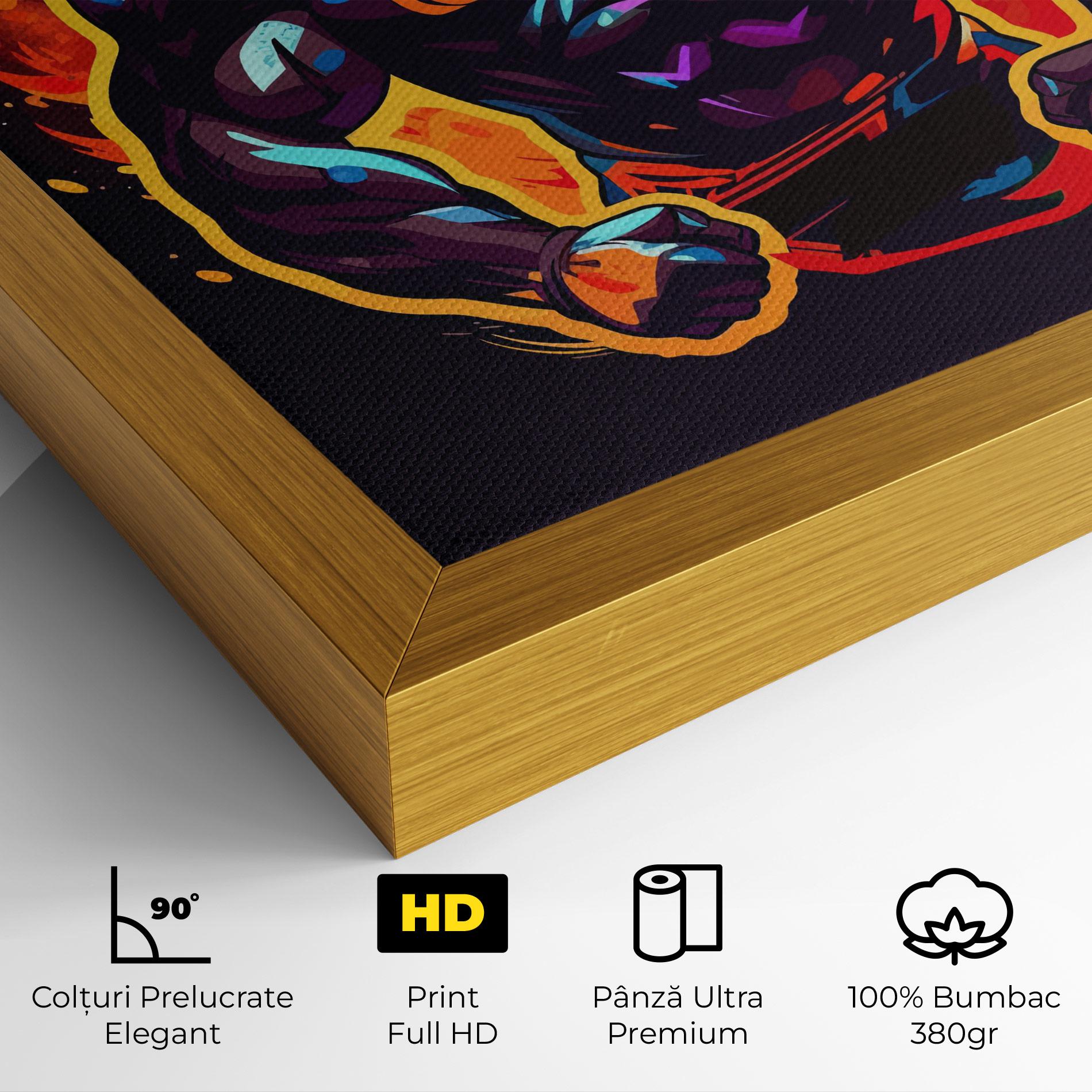 Tablou Canvas Boxing Strong Match mockup 4