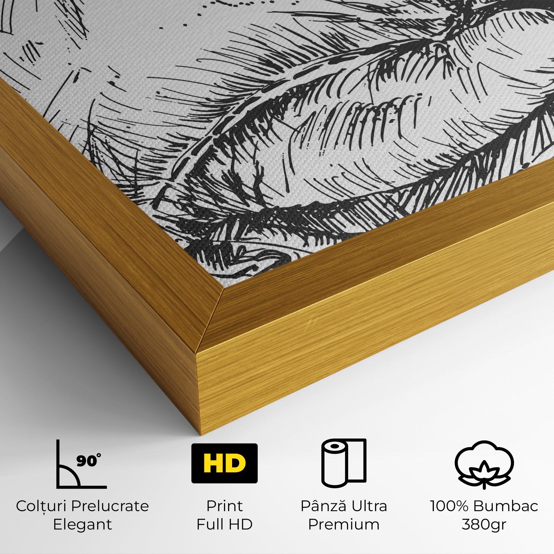 Tablou Canvas Grey Line Glove mockup 4