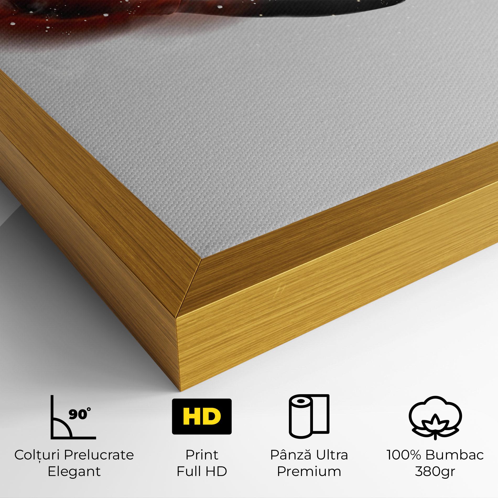 Tablou Canvas Red Smoke Box mockup 4