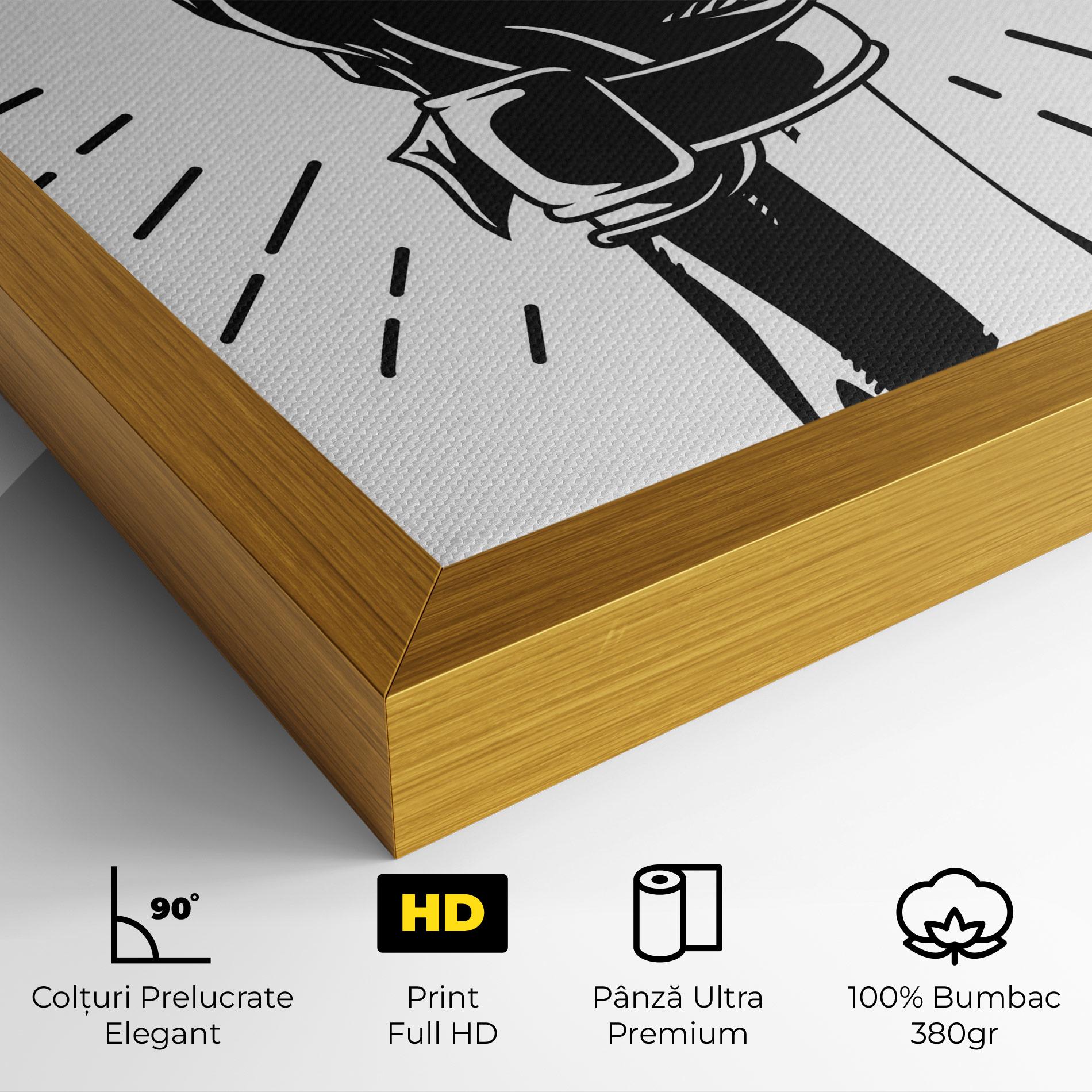 Tablou Canvas White Hand Boxing mockup 4