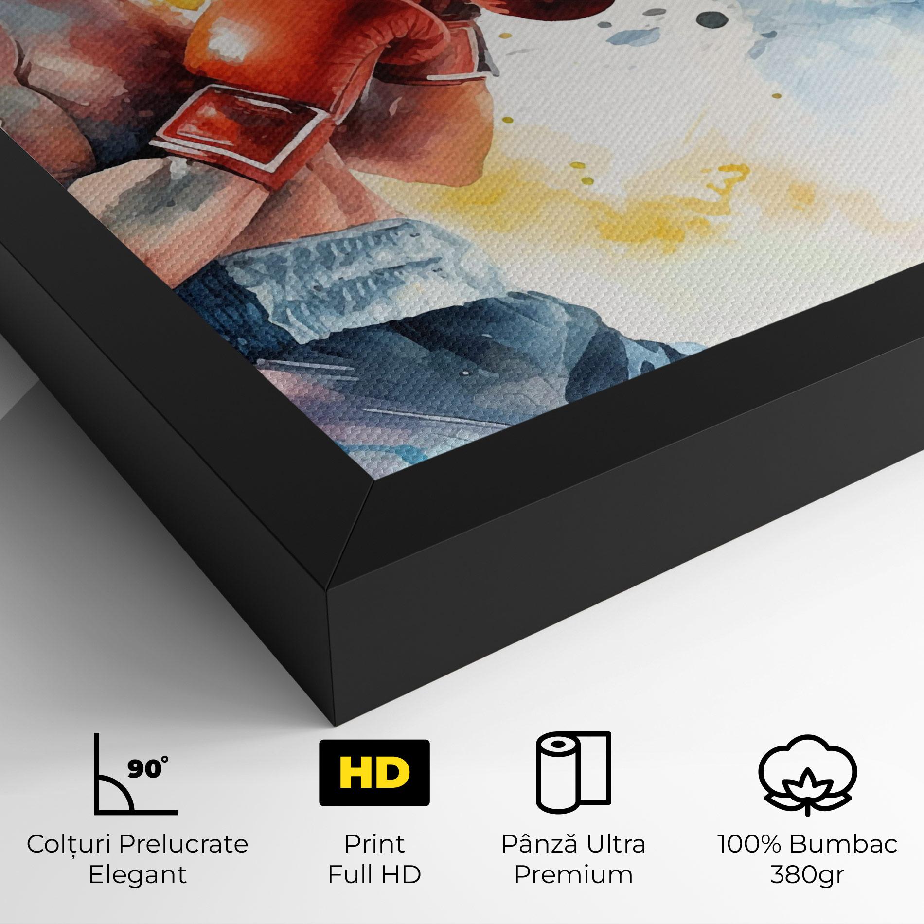Tablou Canvas Boxing Match Art mockup 4