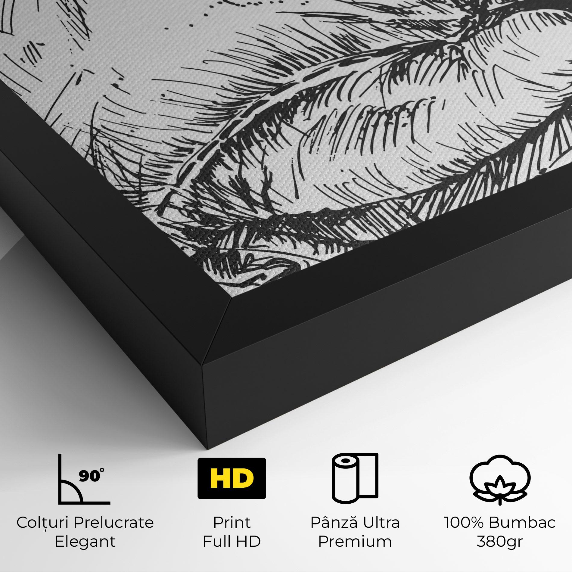 Tablou Canvas Grey Line Glove mockup 4