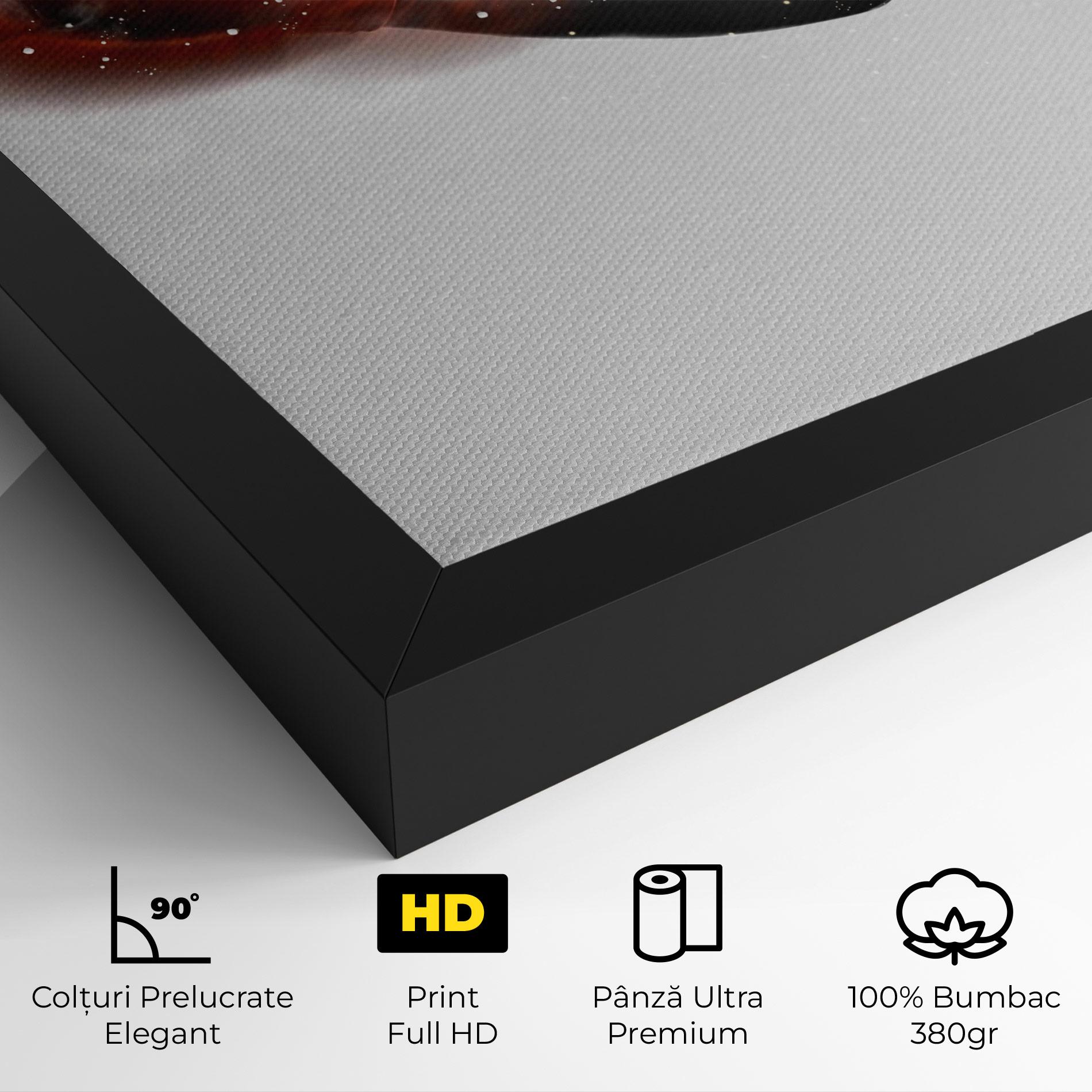 Tablou Canvas Red Smoke Box mockup 4