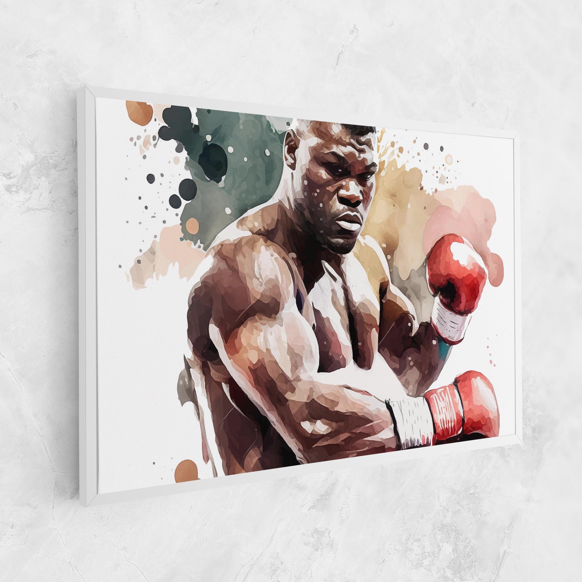 Tablou Canvas Boxing Cream Green mockup 1