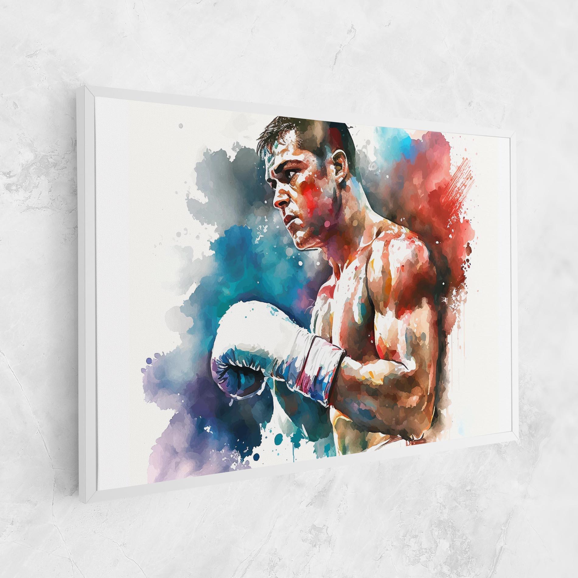 Tablou Canvas Boxing Red Blue mockup 1