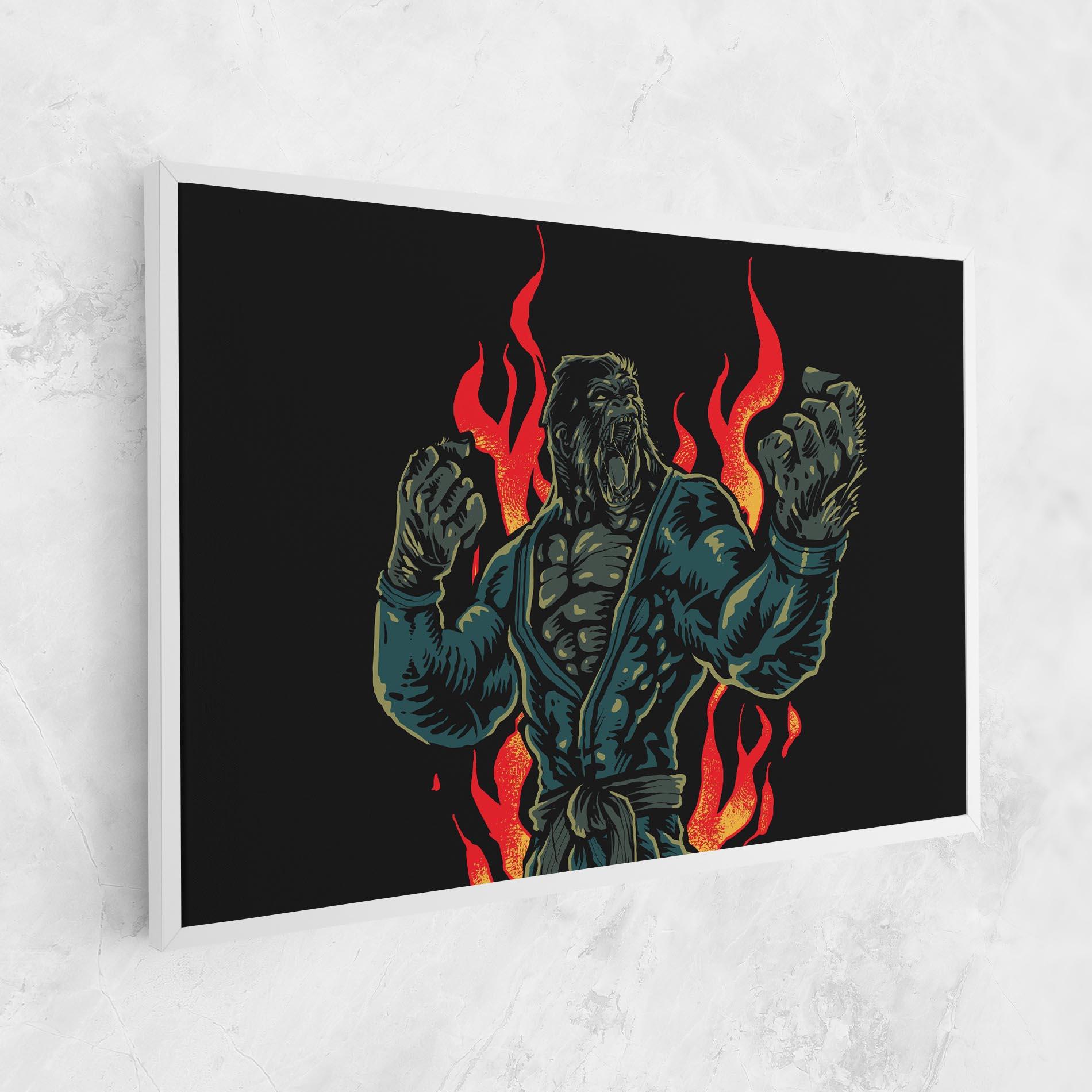 Tablou Canvas Gorilla Box Fighter mockup 1