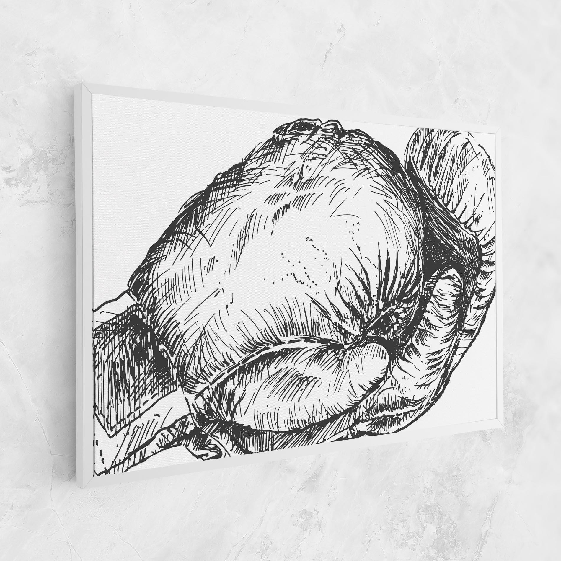 Tablou Canvas Grey Line Glove mockup 1