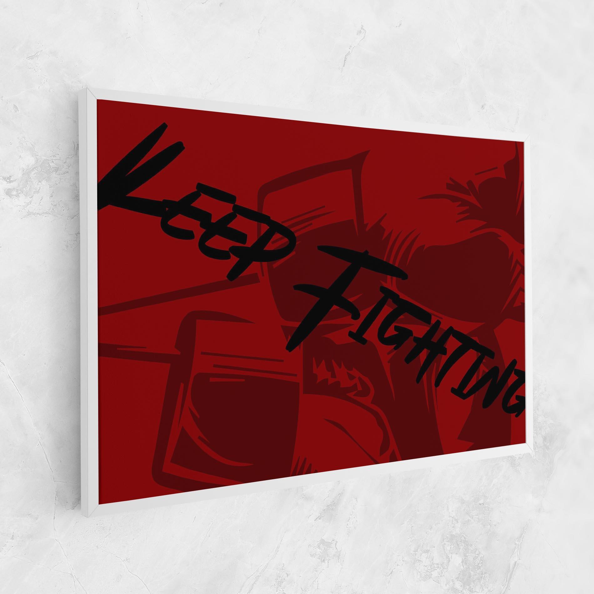 Tablou Canvas Keep Fighting mockup 1