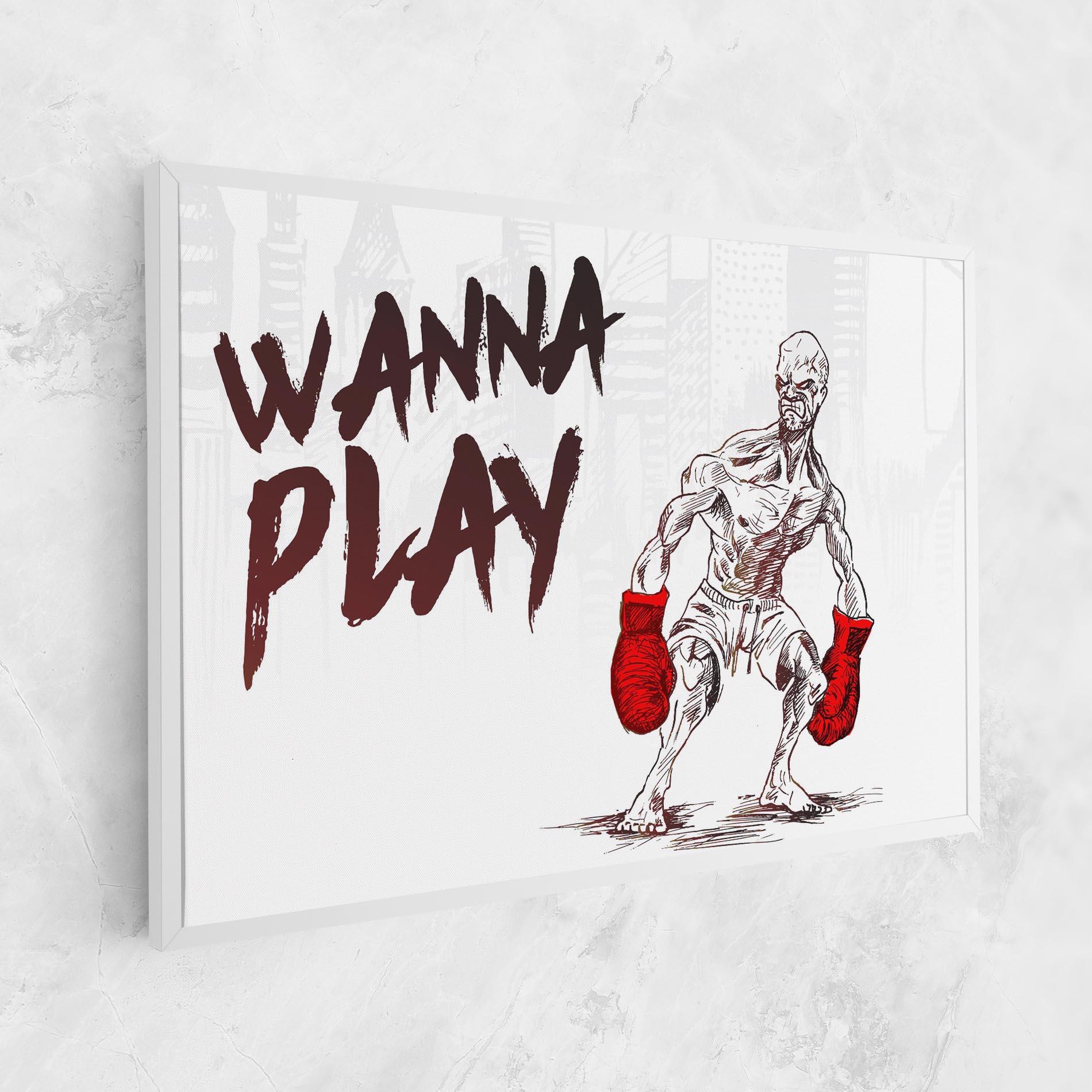 Tablou Canvas Wanna Play Box mockup 1