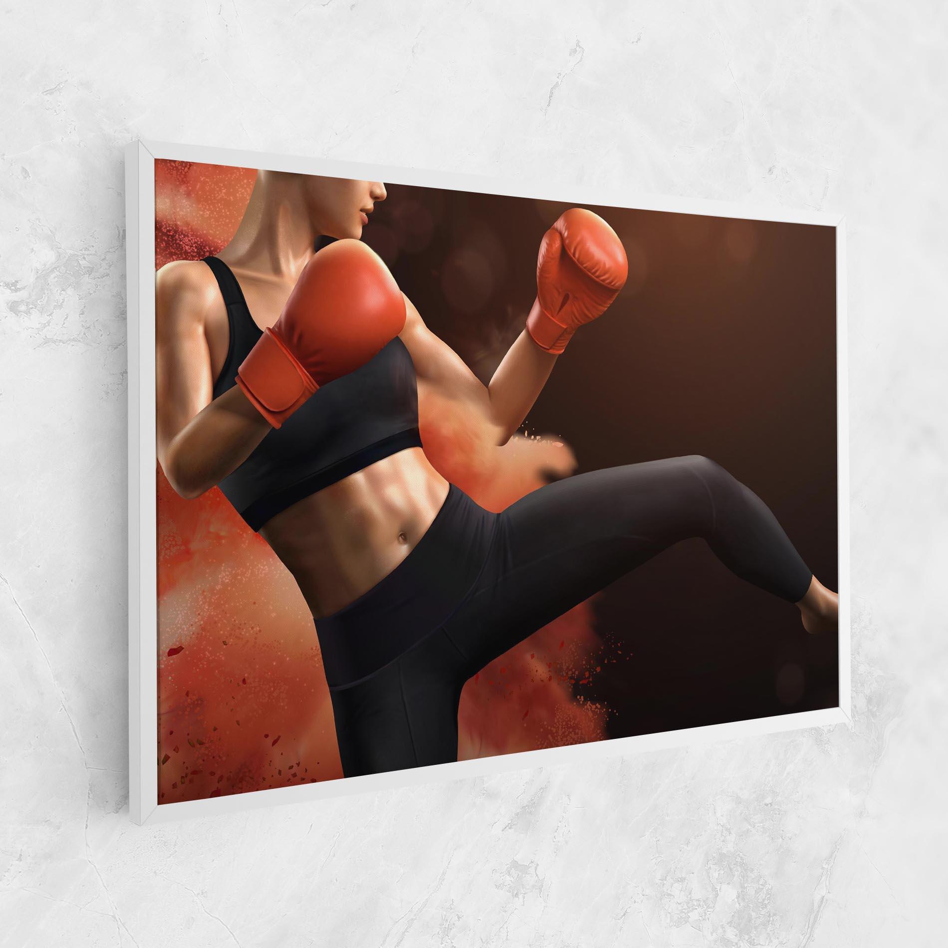 Tablou Canvas Woman Box mockup 1