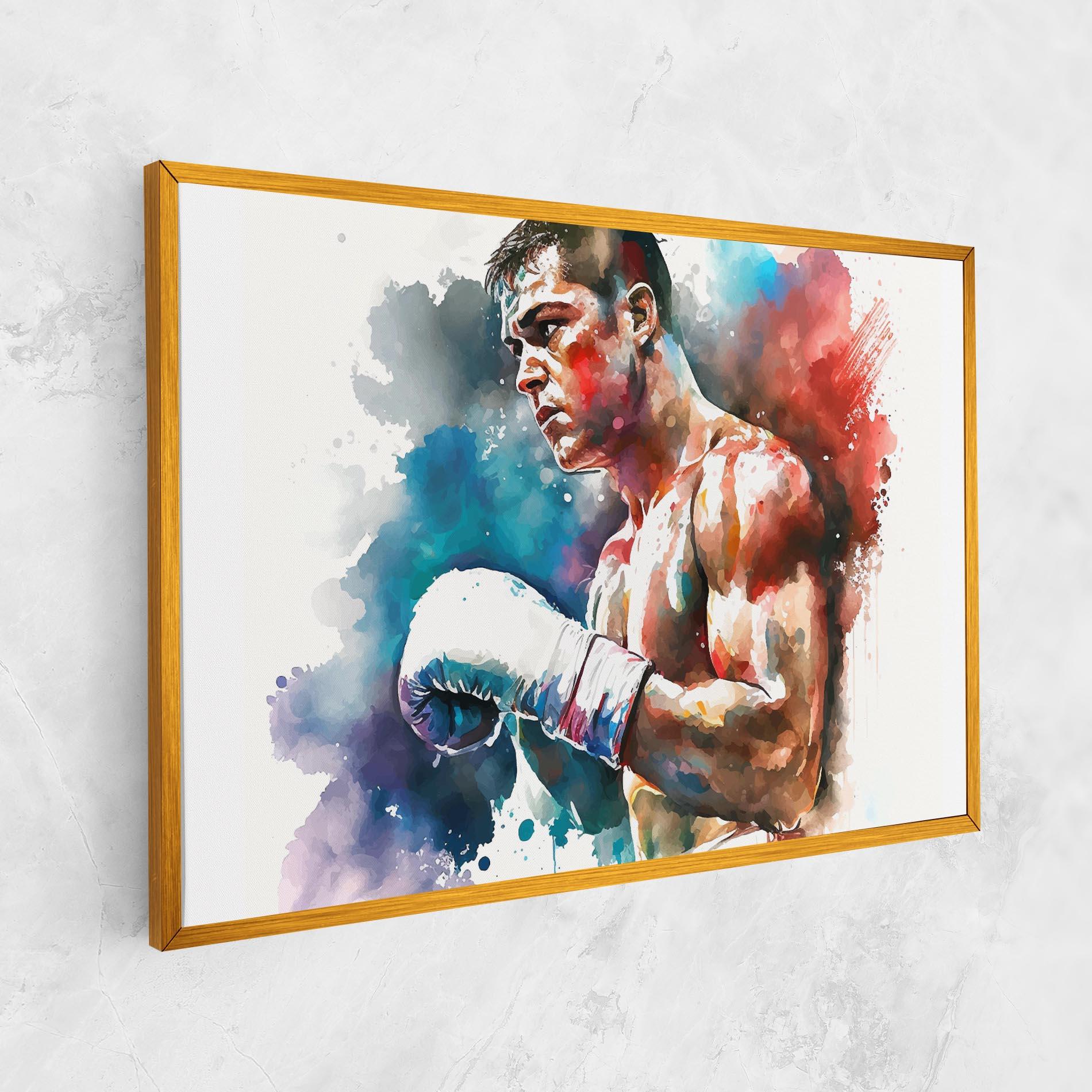 Tablou Canvas Boxing Red Blue mockup 1