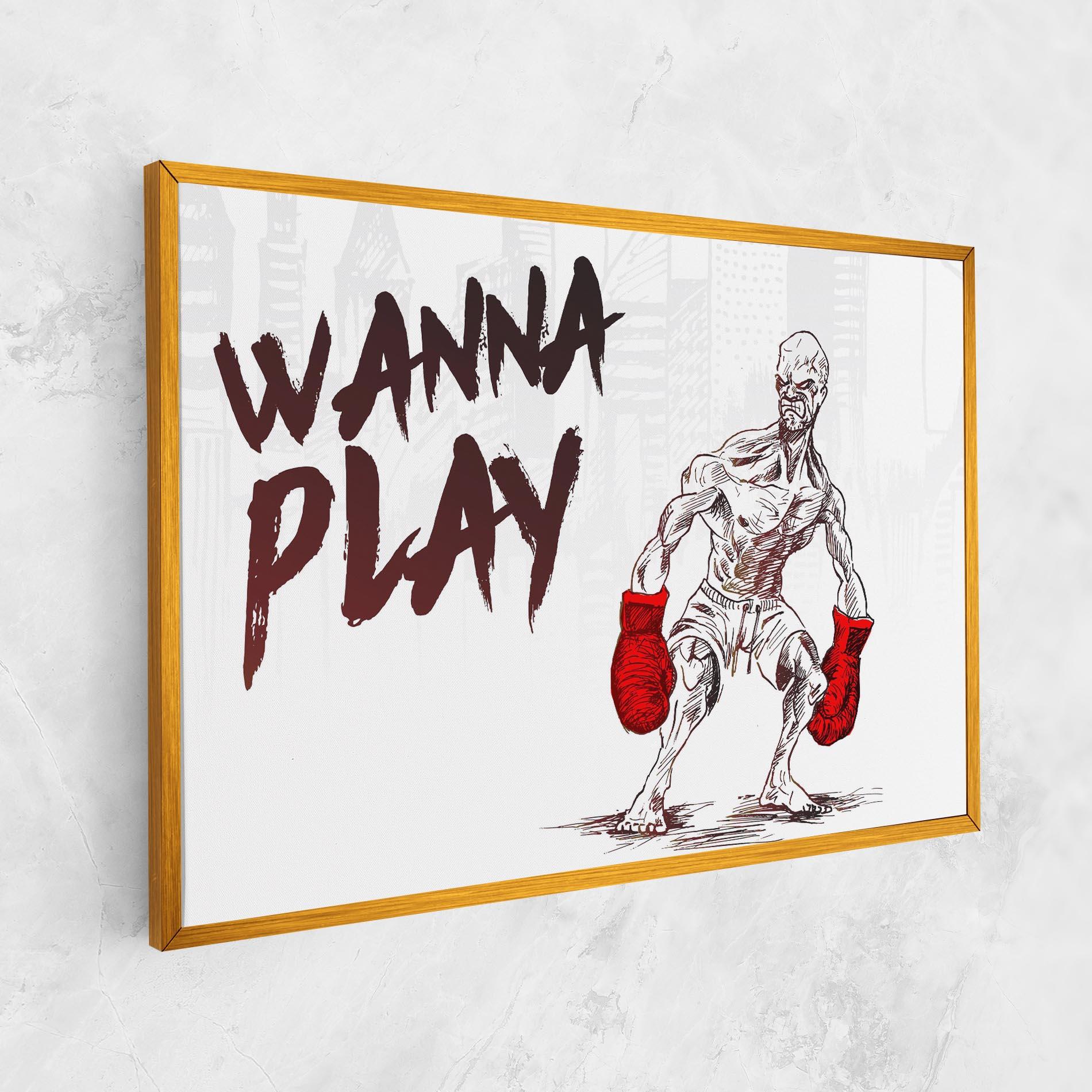 Tablou Canvas Wanna Play Box mockup 1